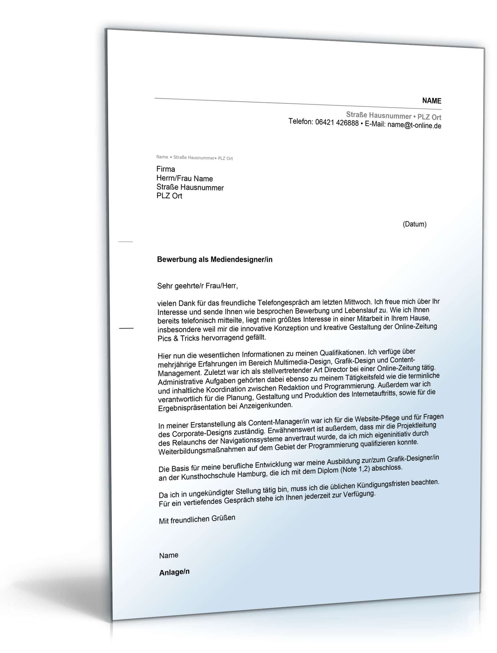 Anschreiben Bewerbung Hochschulabsolvent mit Berufserfahrung Excel