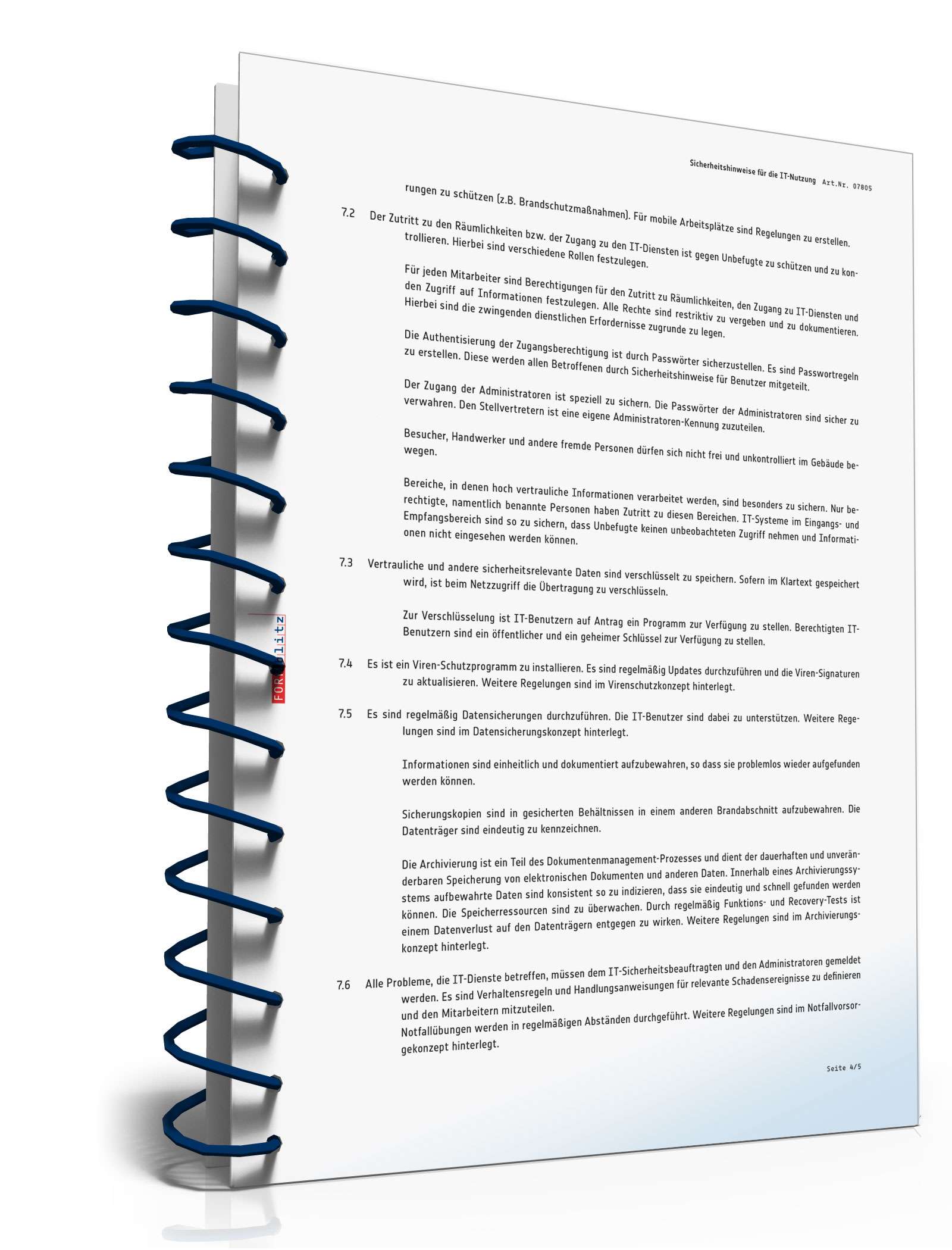 Sicherheitsrichtlinie zur IT-Nutzung PDF. Seite: 5