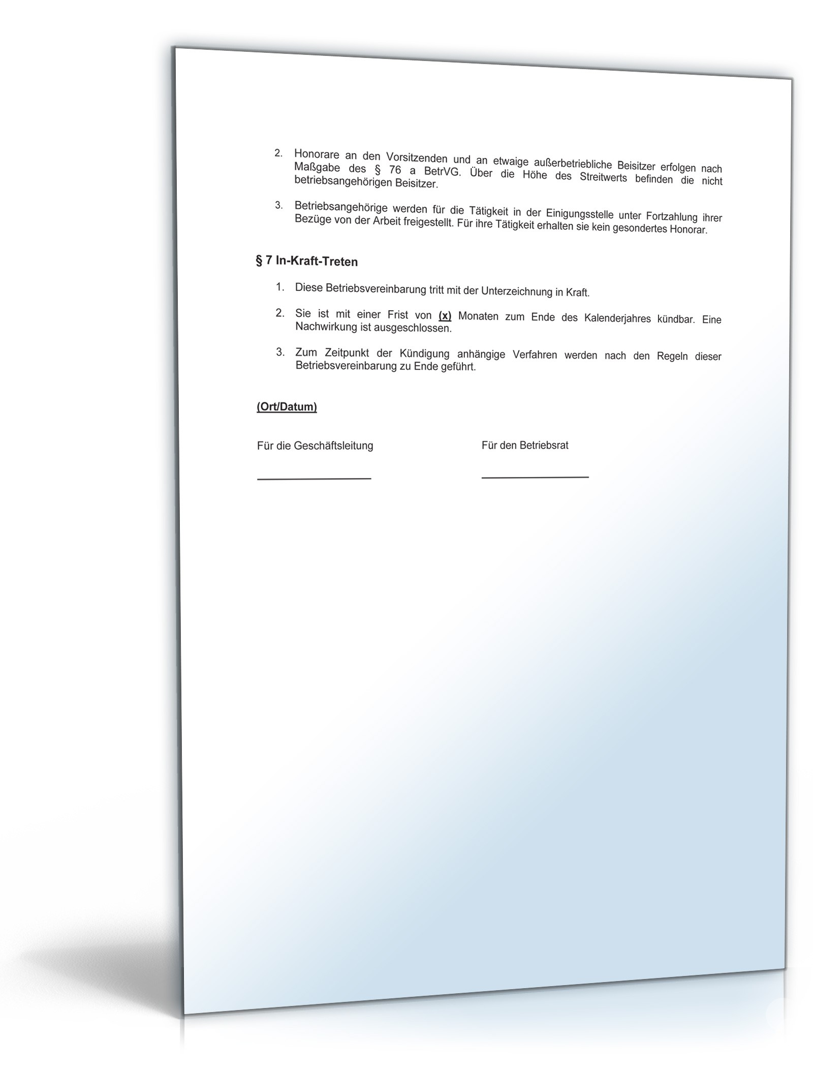 Betriebsvereinbarung Einigungsstelle PDF. Seite: 2