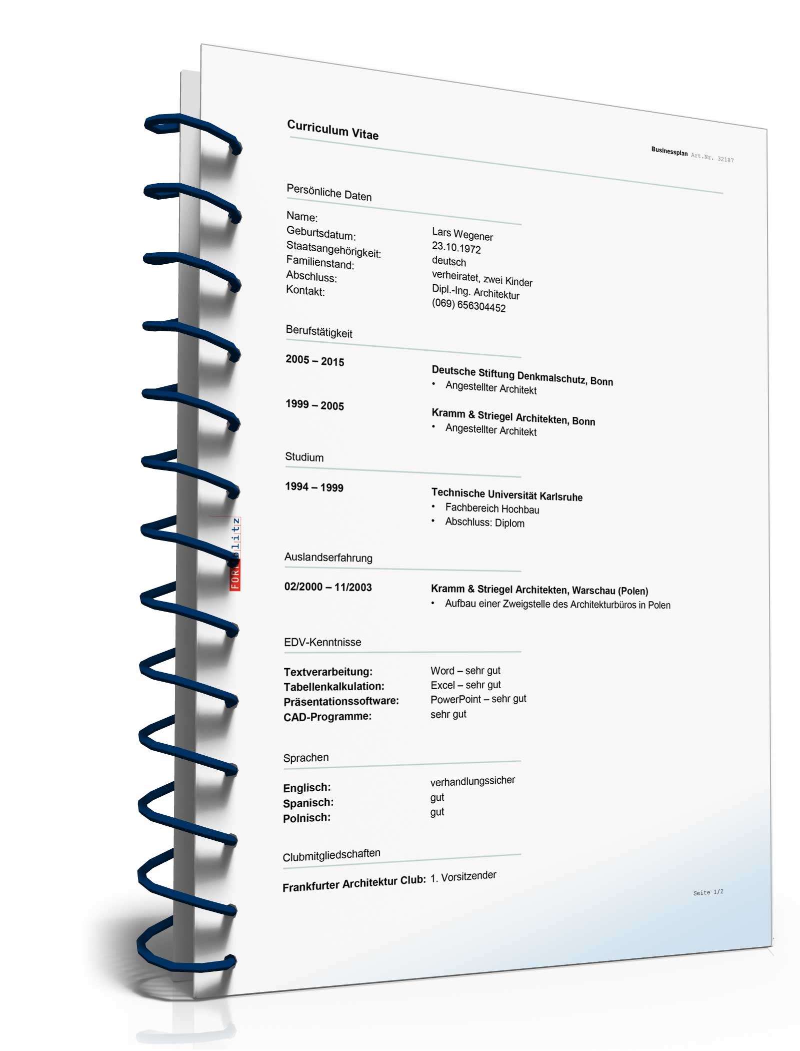 Businessplan Architekturbüro Excel. Seite: 17
