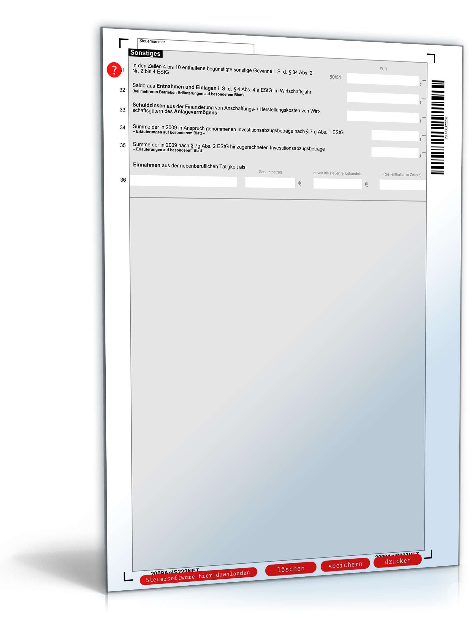 Anlage S 2009 PDF. Seite: 2