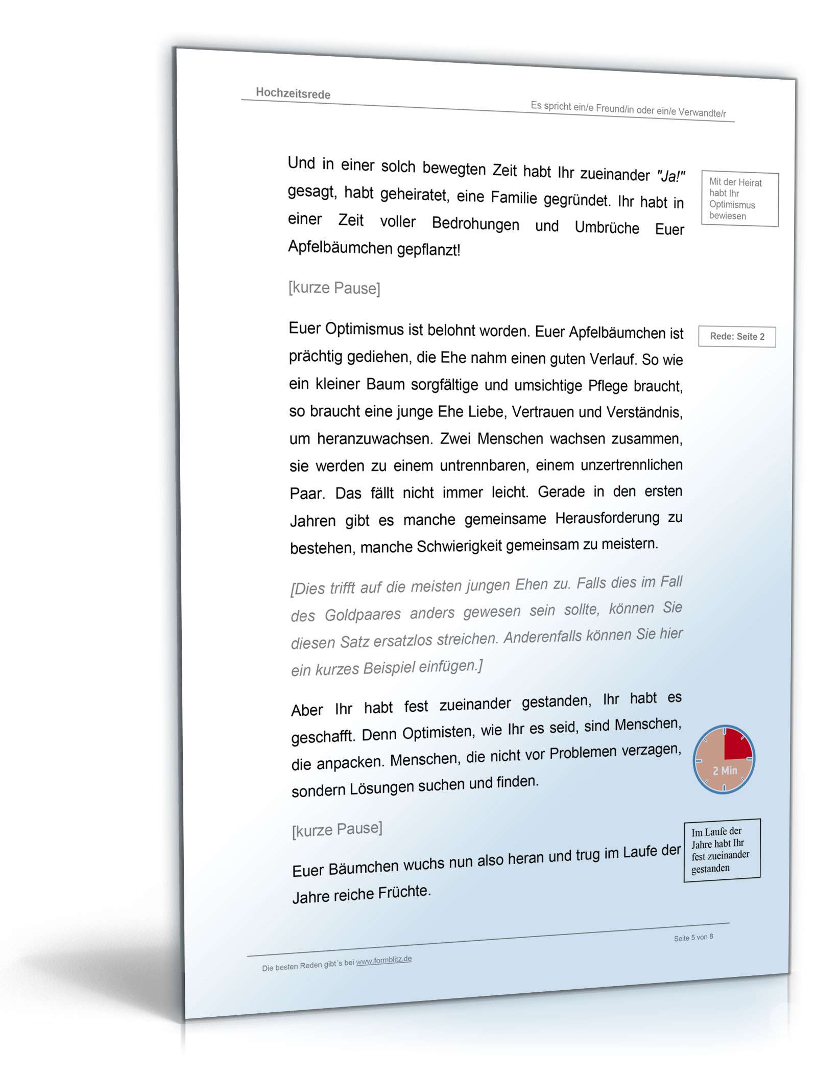 Rede Goldene Hochzeit Word. Seite: 5