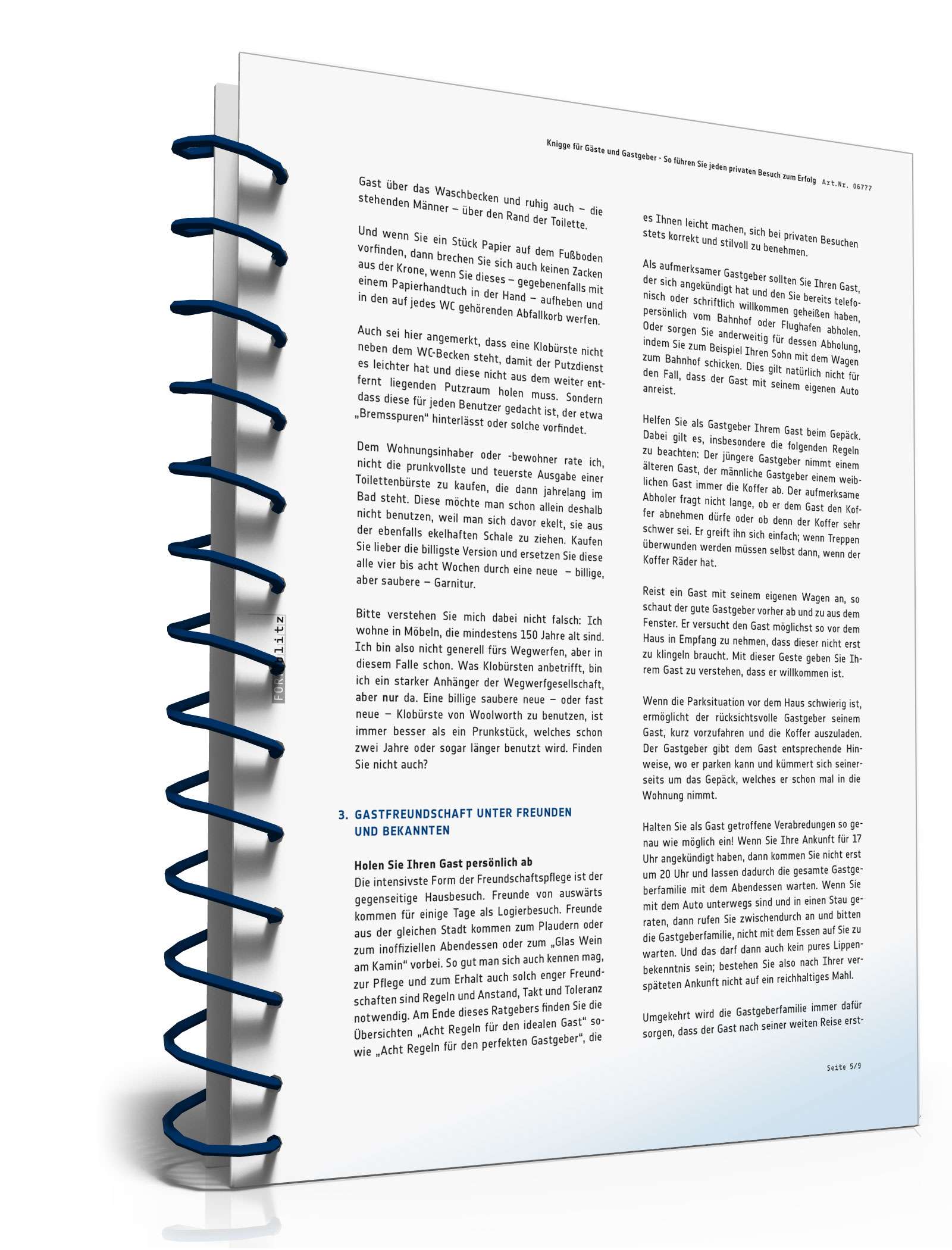 Knigge für Gäste und Gastgeber PDF. Seite: 6