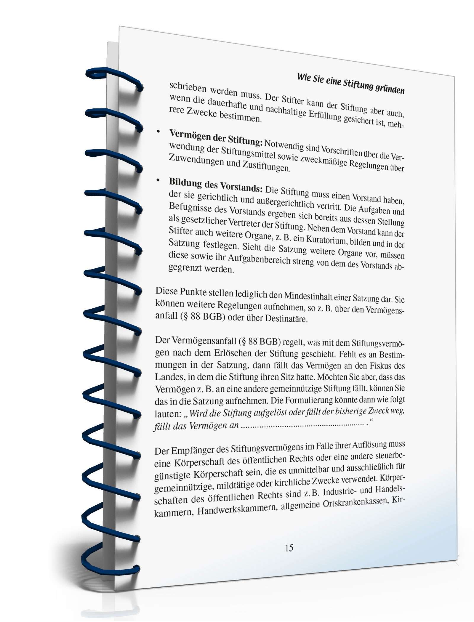 Ratgeber Gründung Stiftung  PDF. Seite: 14