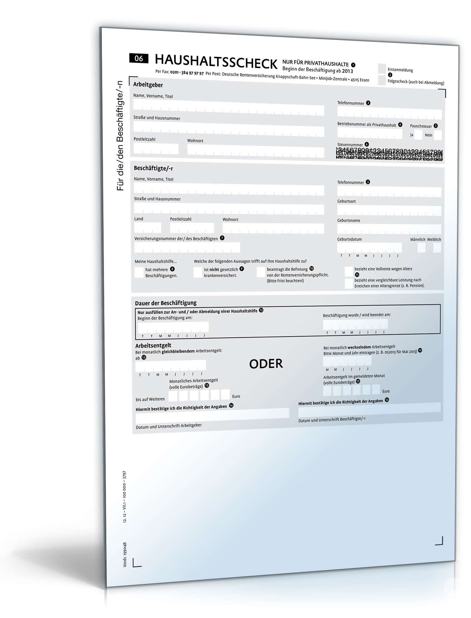 Haushaltsscheck der Knappschaft-Bahn-See PDF. Seite: 3