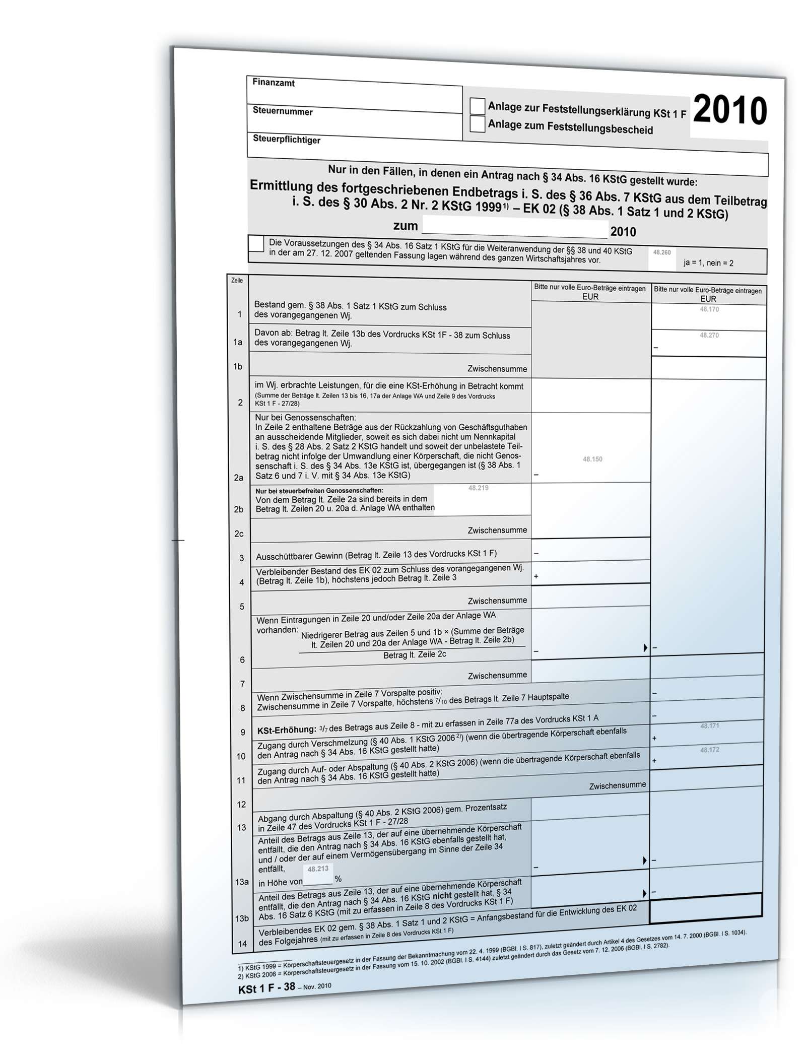 Ermittlung des Endbetrags 2010 PDF