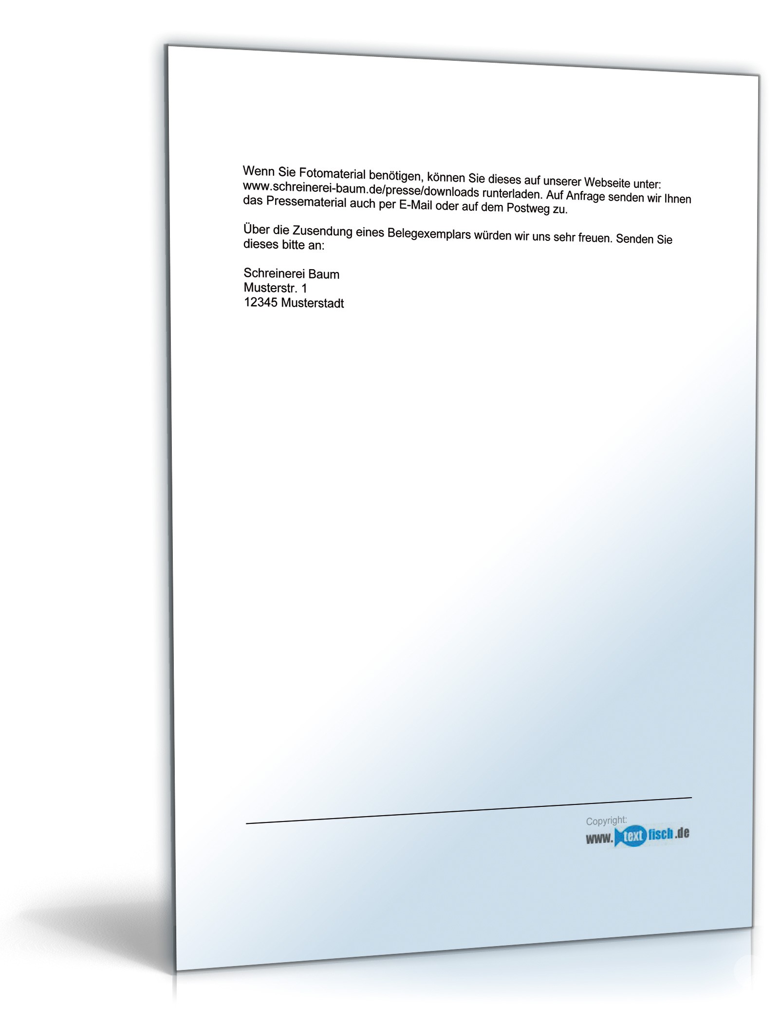 Pressemitteilung zur Eröffnung eines Handwerksbetriebes PDF. Seite: 2