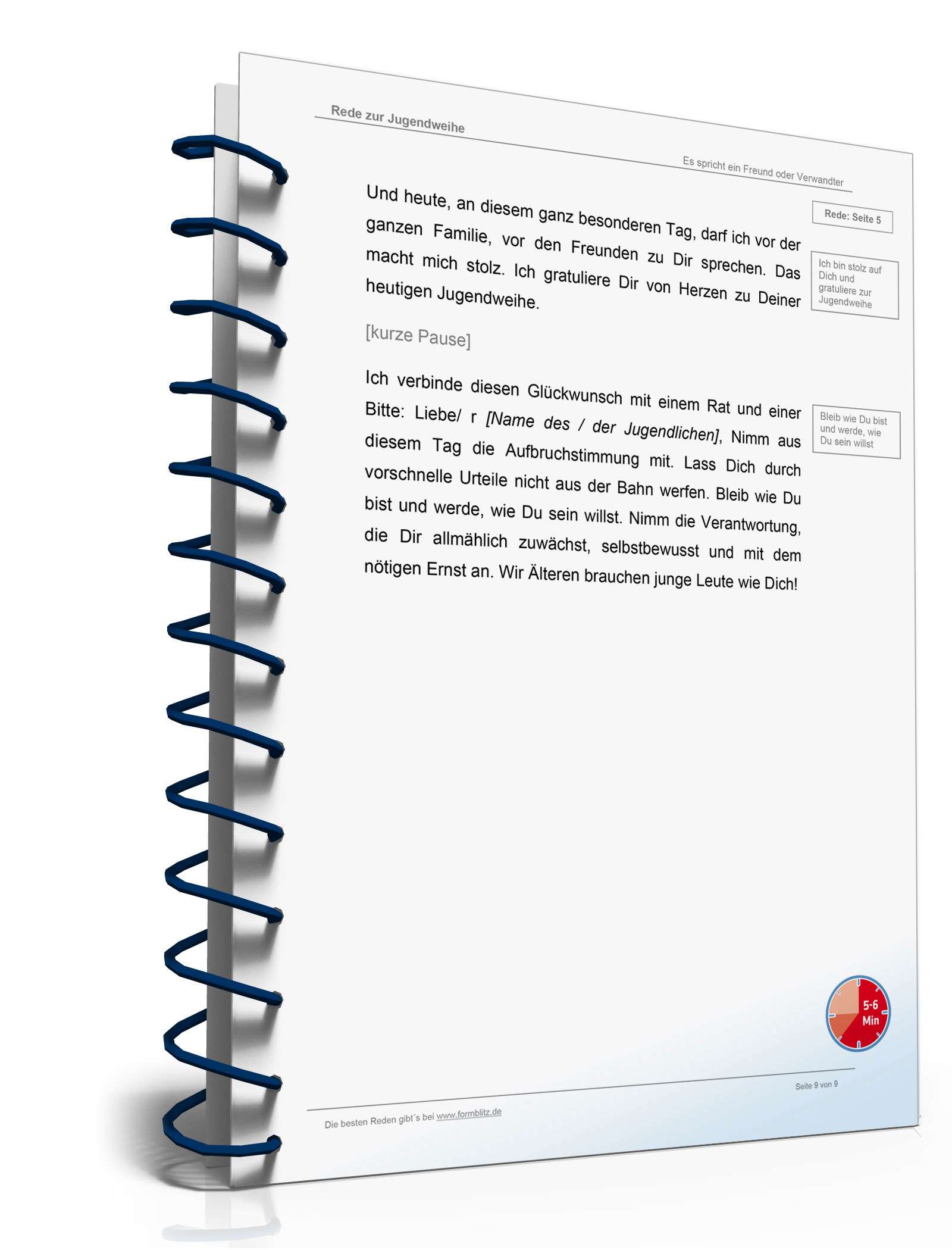 Musterrede Jugendweihe Word. Seite: 9