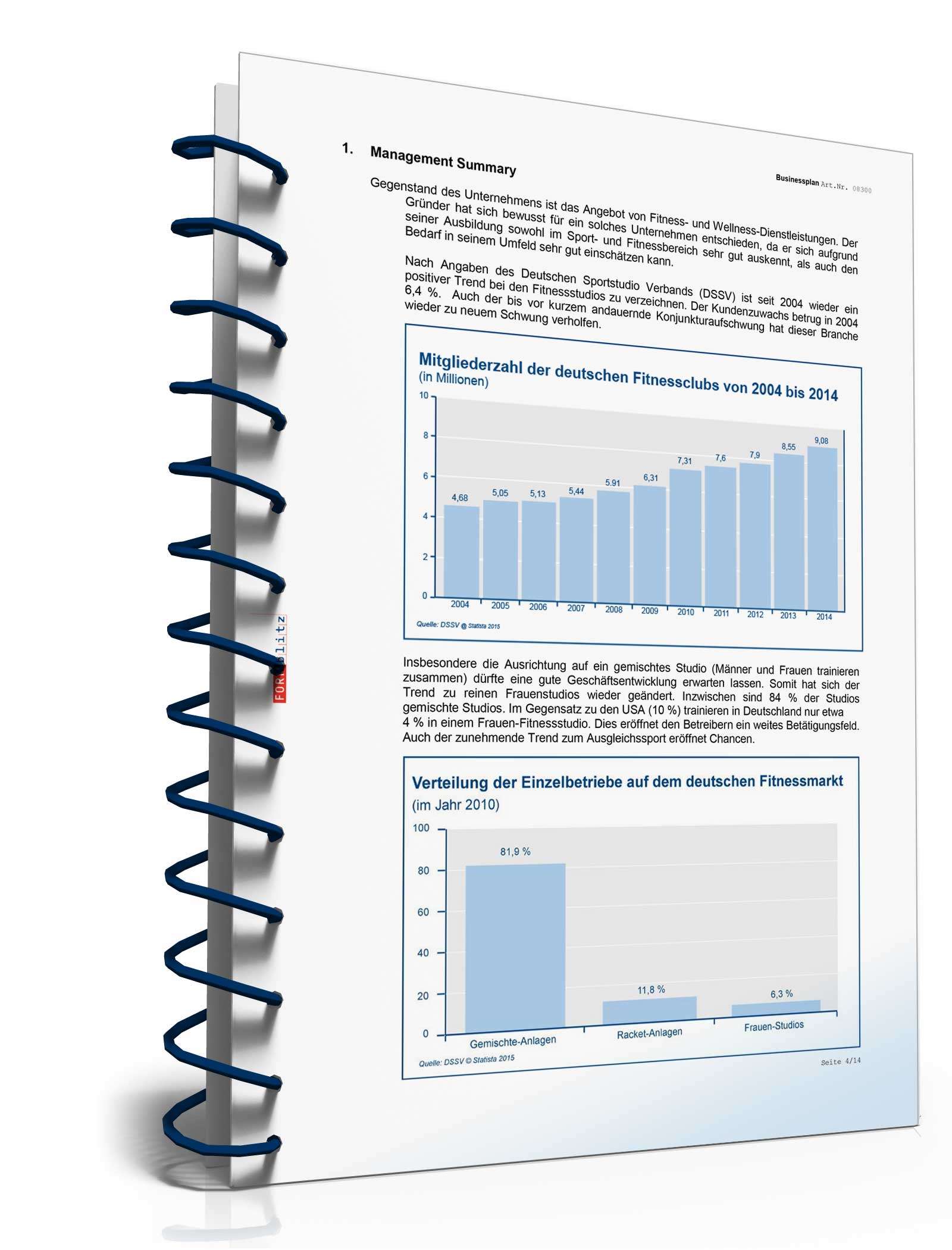 Businessplan Fitnessstudio Excel. Seite: 7