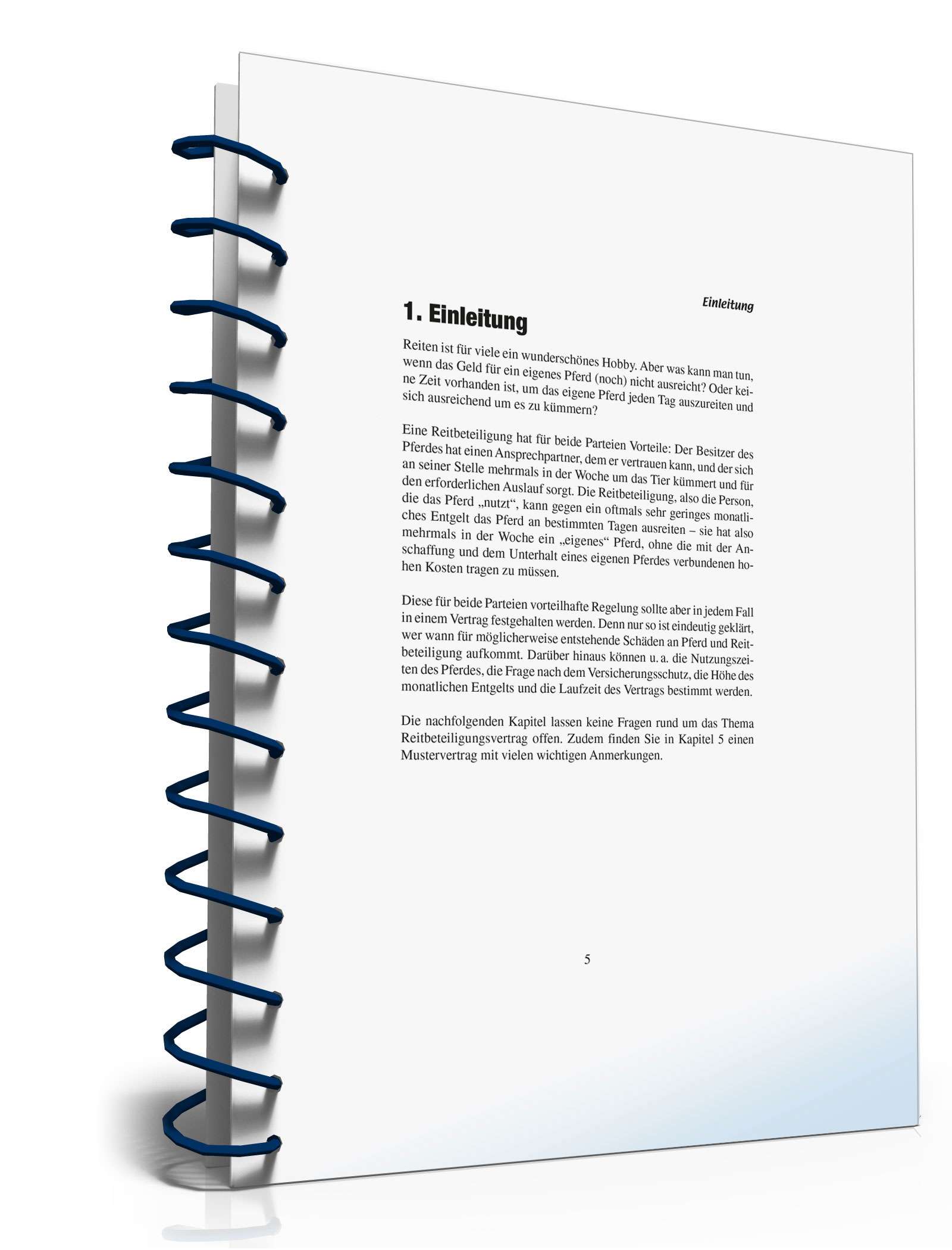 Ratgeber Reitbeteiligungsvertrag PDF. Seite: 5