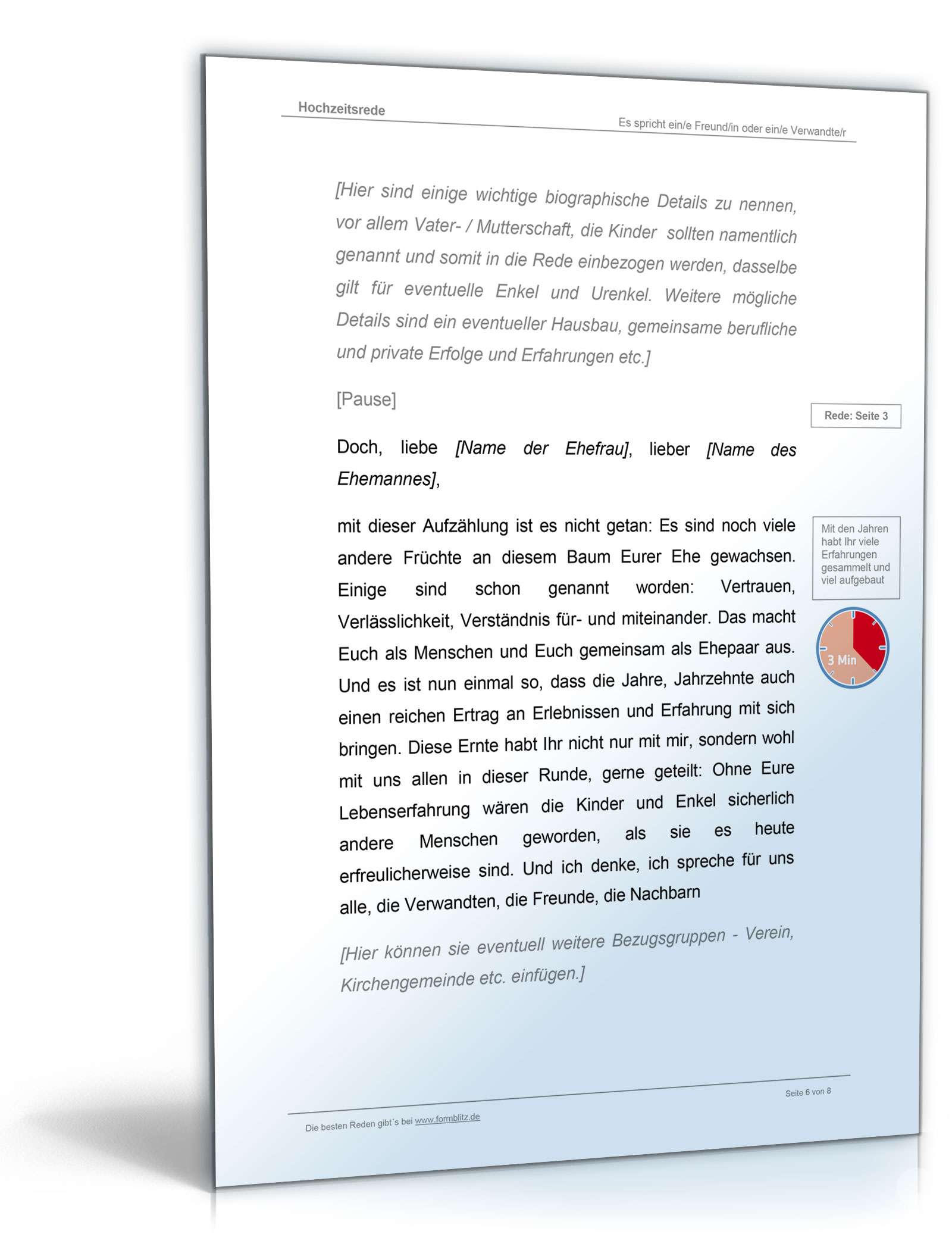 Rede Goldene Hochzeit Word. Seite: 6