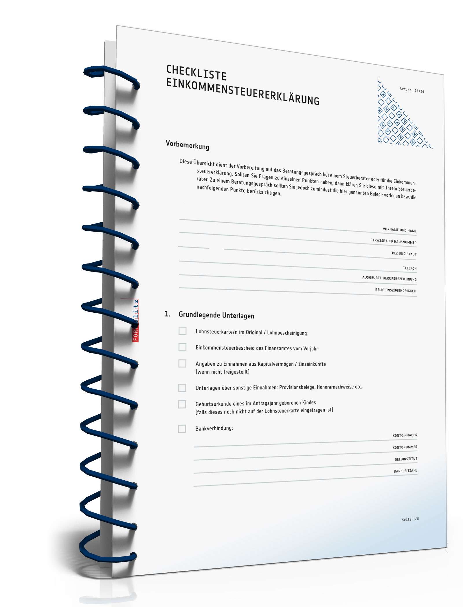 Checkliste Gespräch beim Steuerberater PDF