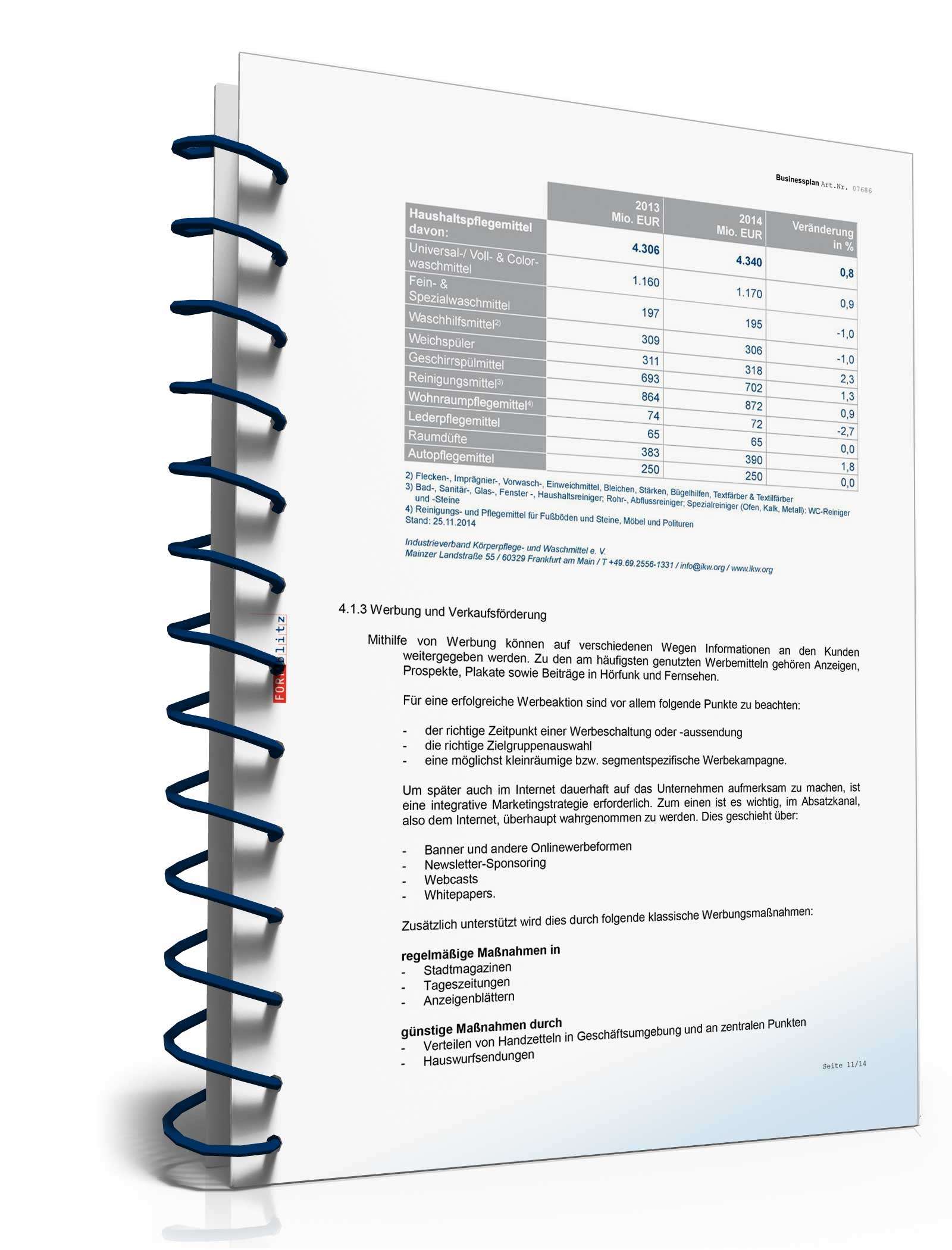 Businessplan Drogerie / Parfümerie Excel. Seite: 8