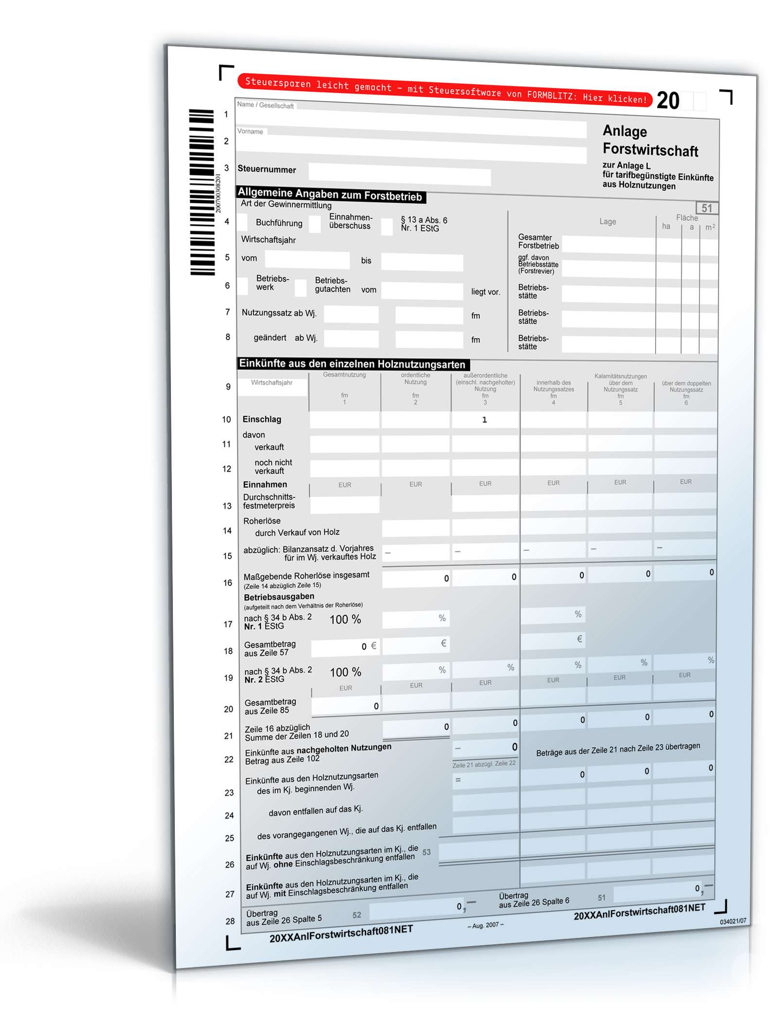 Anlage Forstwirtschaft 2011 PDF