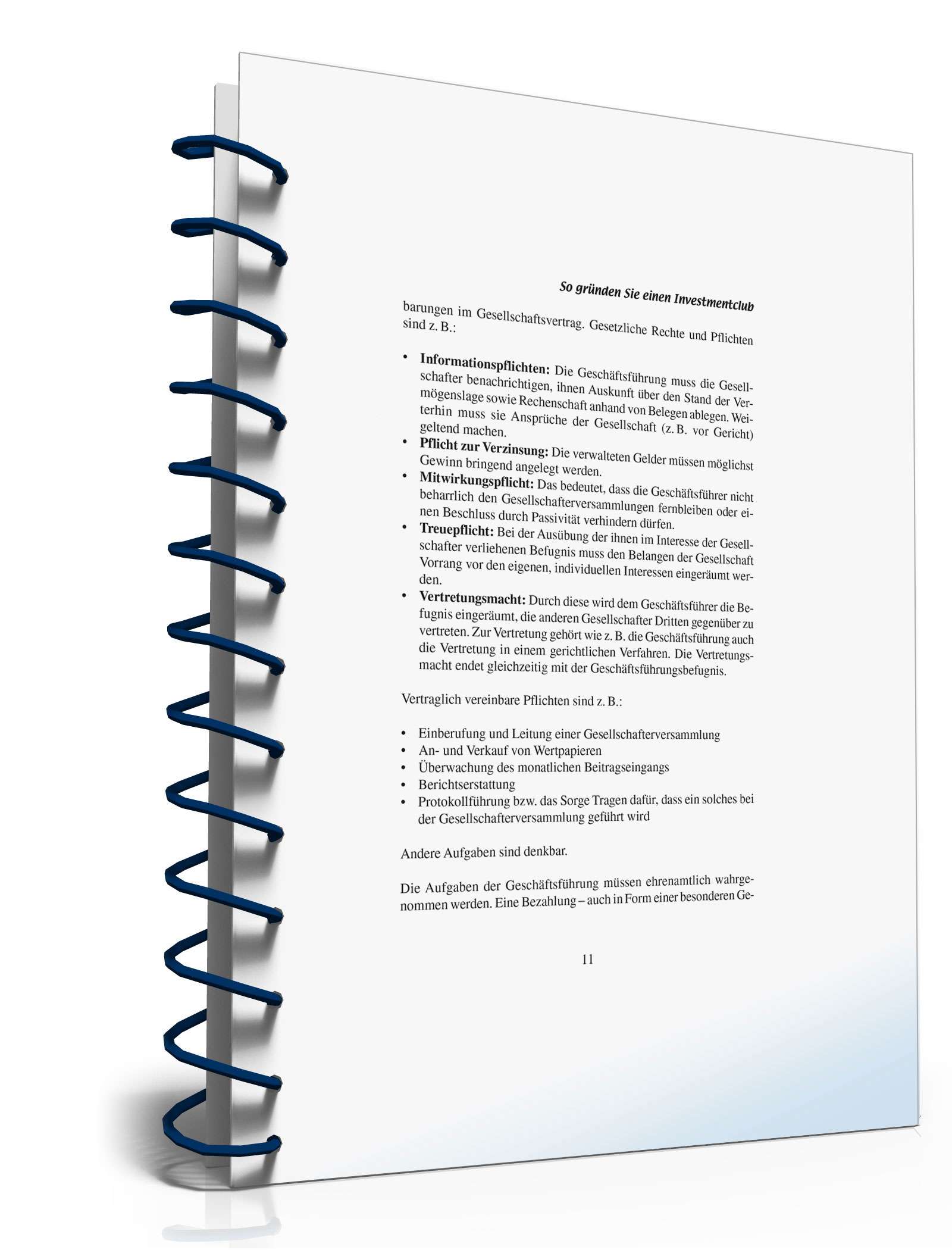 So gründen Sie einen Investmentclub PDF. Seite: 11