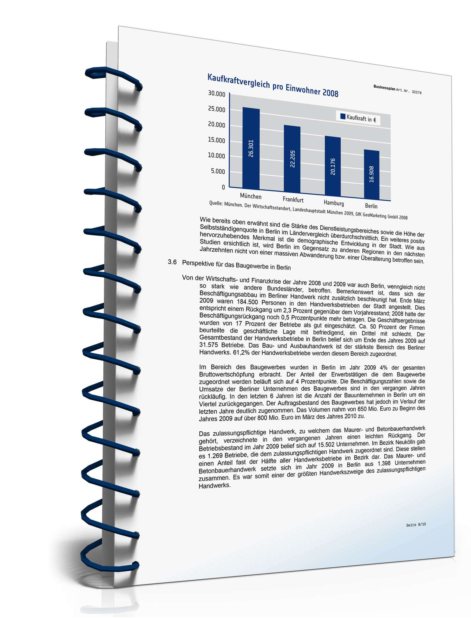 Businessplan Bauunternehmen Excel. Seite: 12
