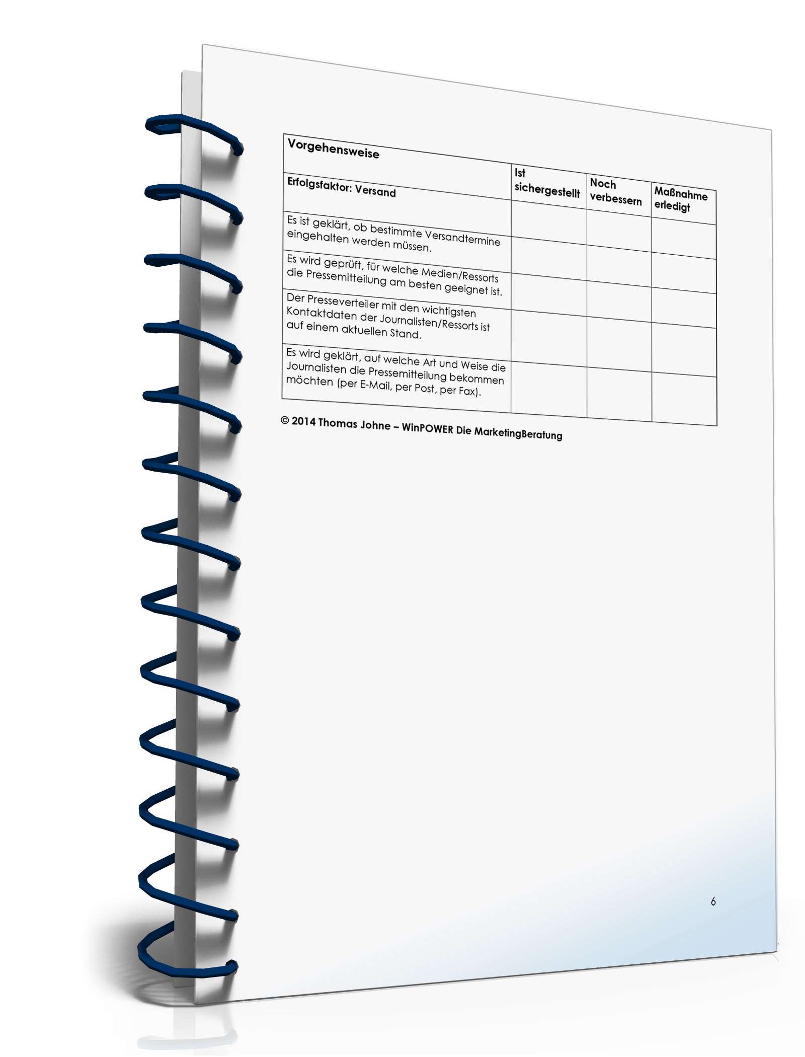 Checkliste Pressemitteilung PDF. Seite: 6