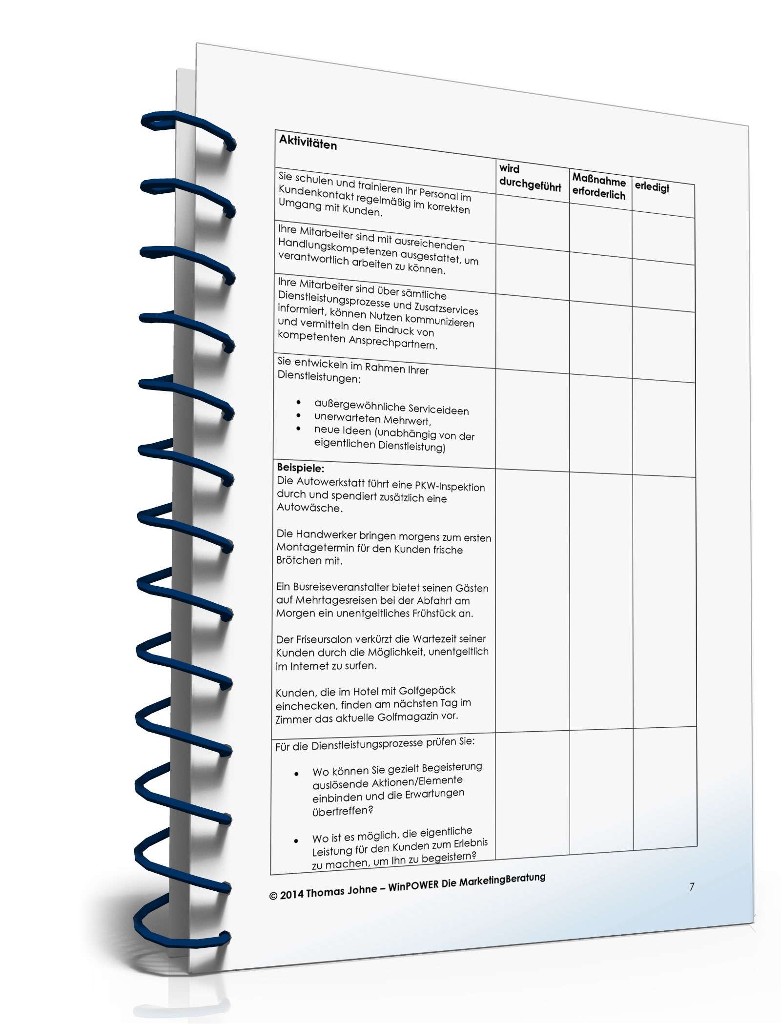 Checkliste Dienstleistungskompetenz PDF. Seite: 7