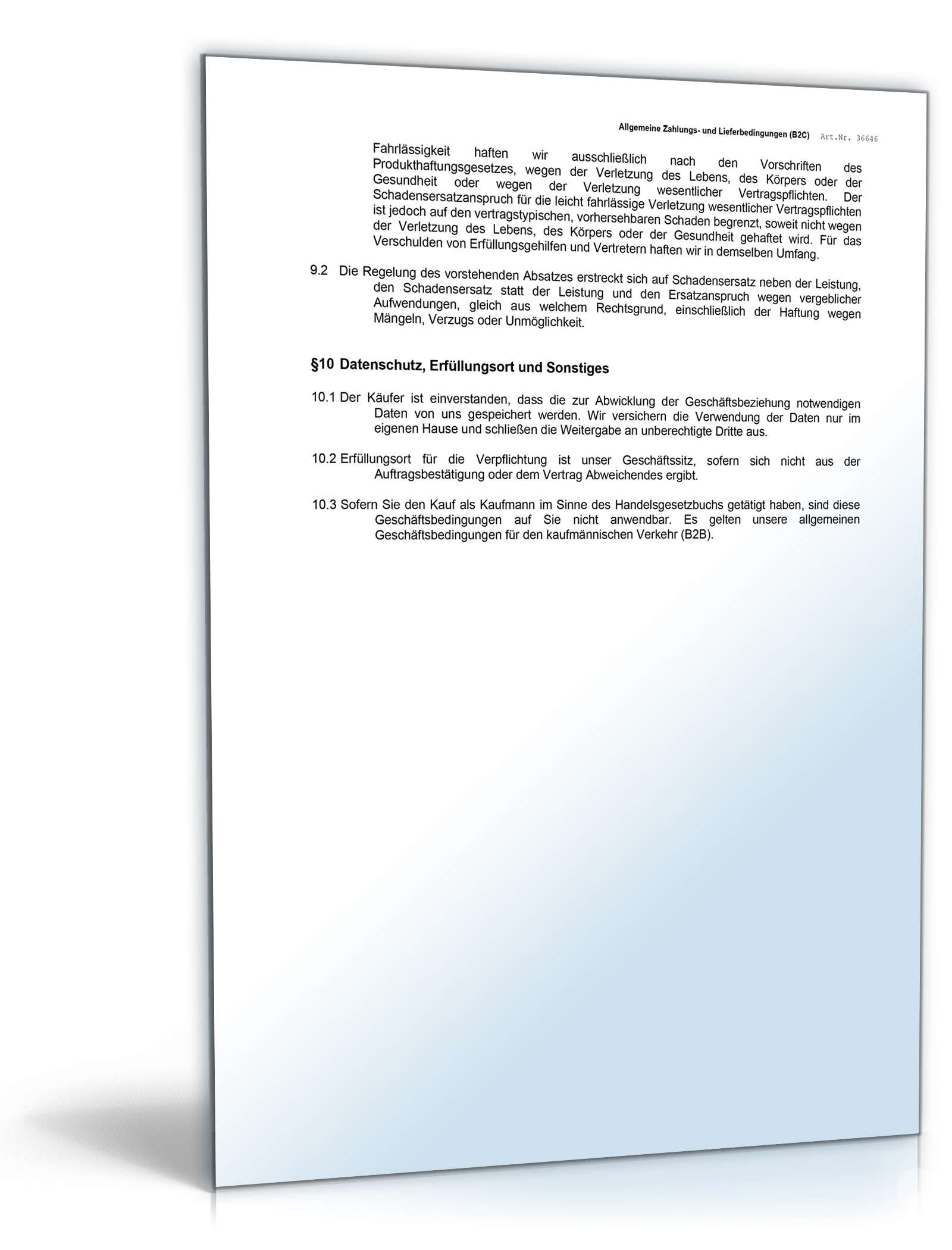 Allgemeine Liefer- und Zahlungsbedingungen   Word. Seite: 3