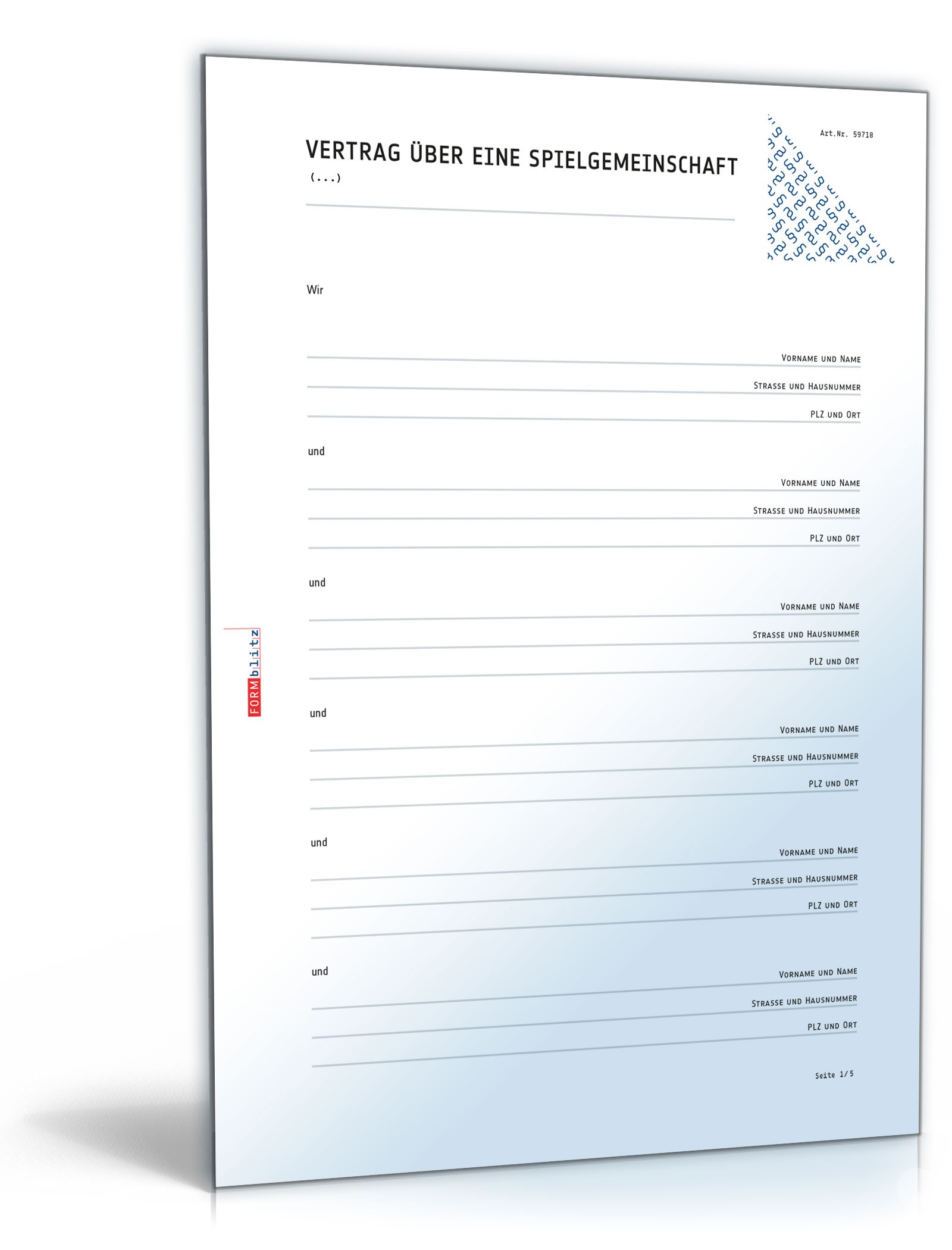 Vertrag Spielgemeinschaft PDF