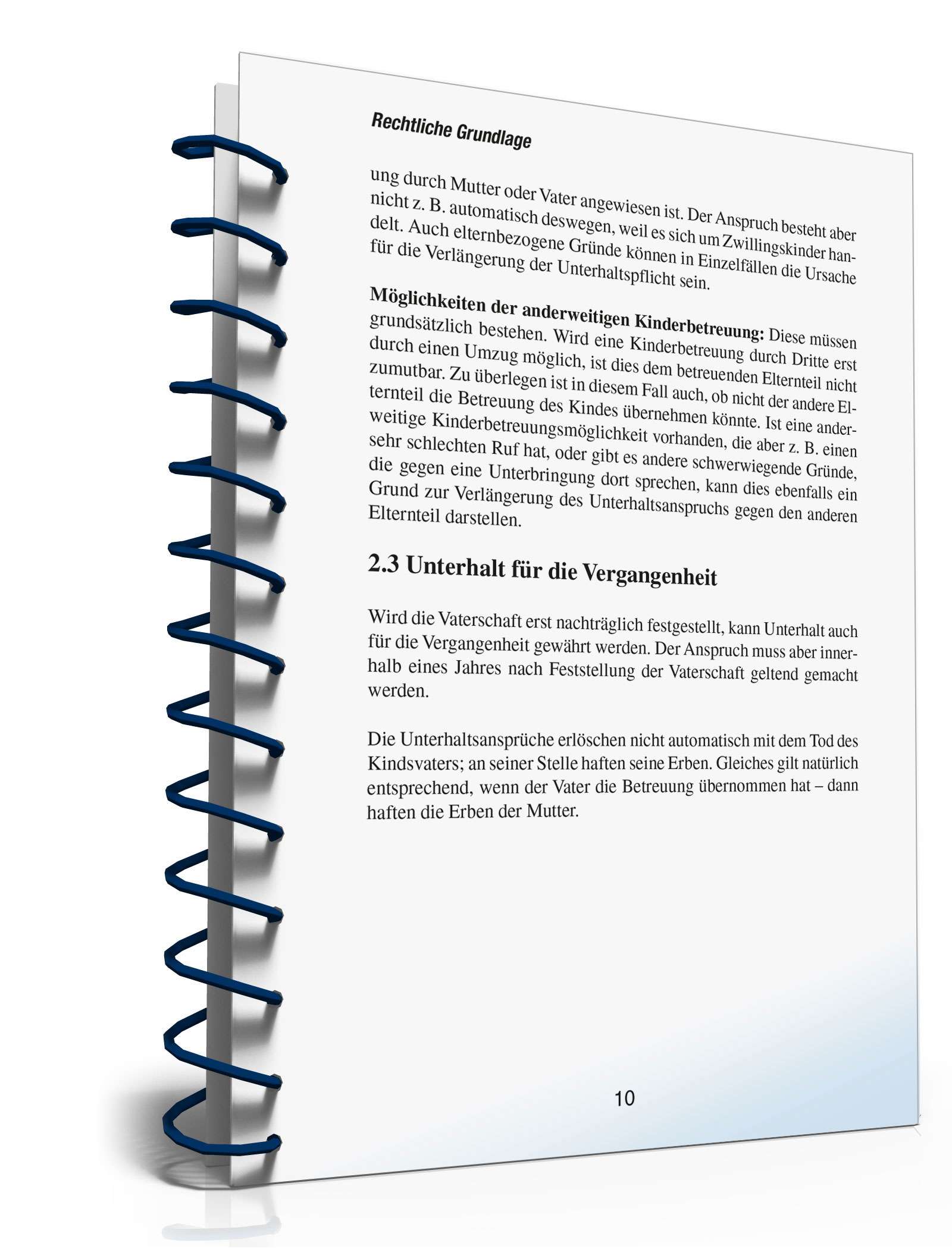 Ratgeber Unterhaltsanspruch Geburt PDF. Seite: 10