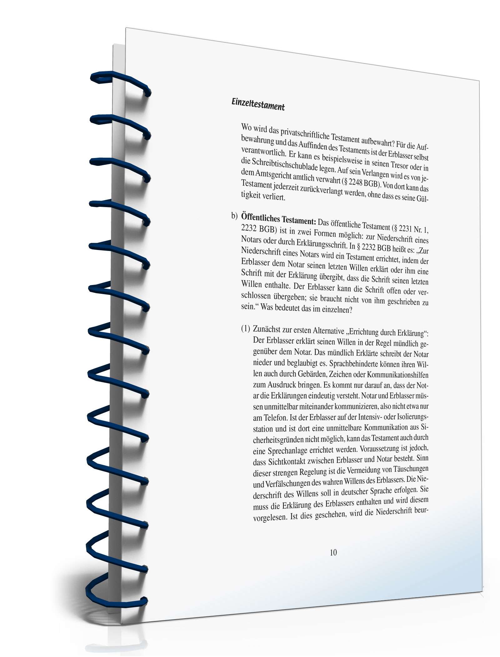 Ratgeber Einzeltestament  PDF. Seite: 9