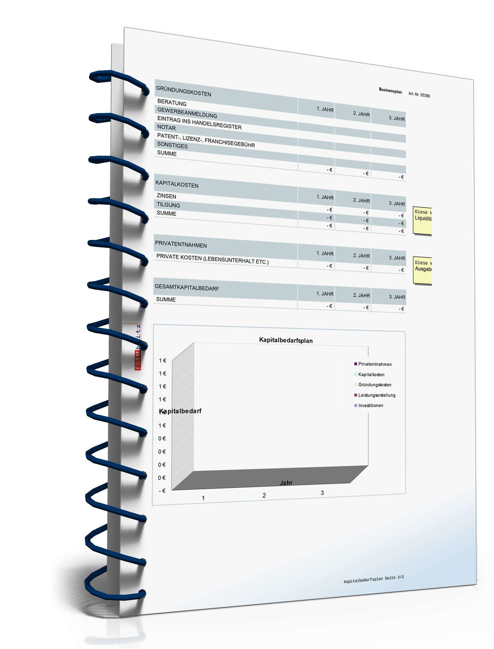 Businessplan Existenzgründung Excel. Seite: 19