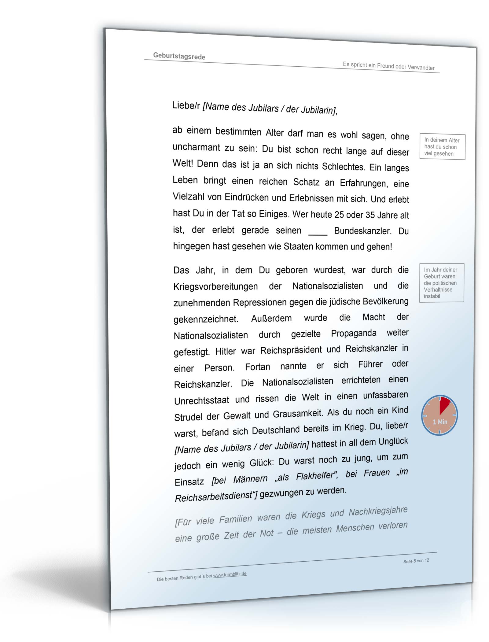 Musterrede zum 80. Geburtstag 2024 Word. Seite: 2