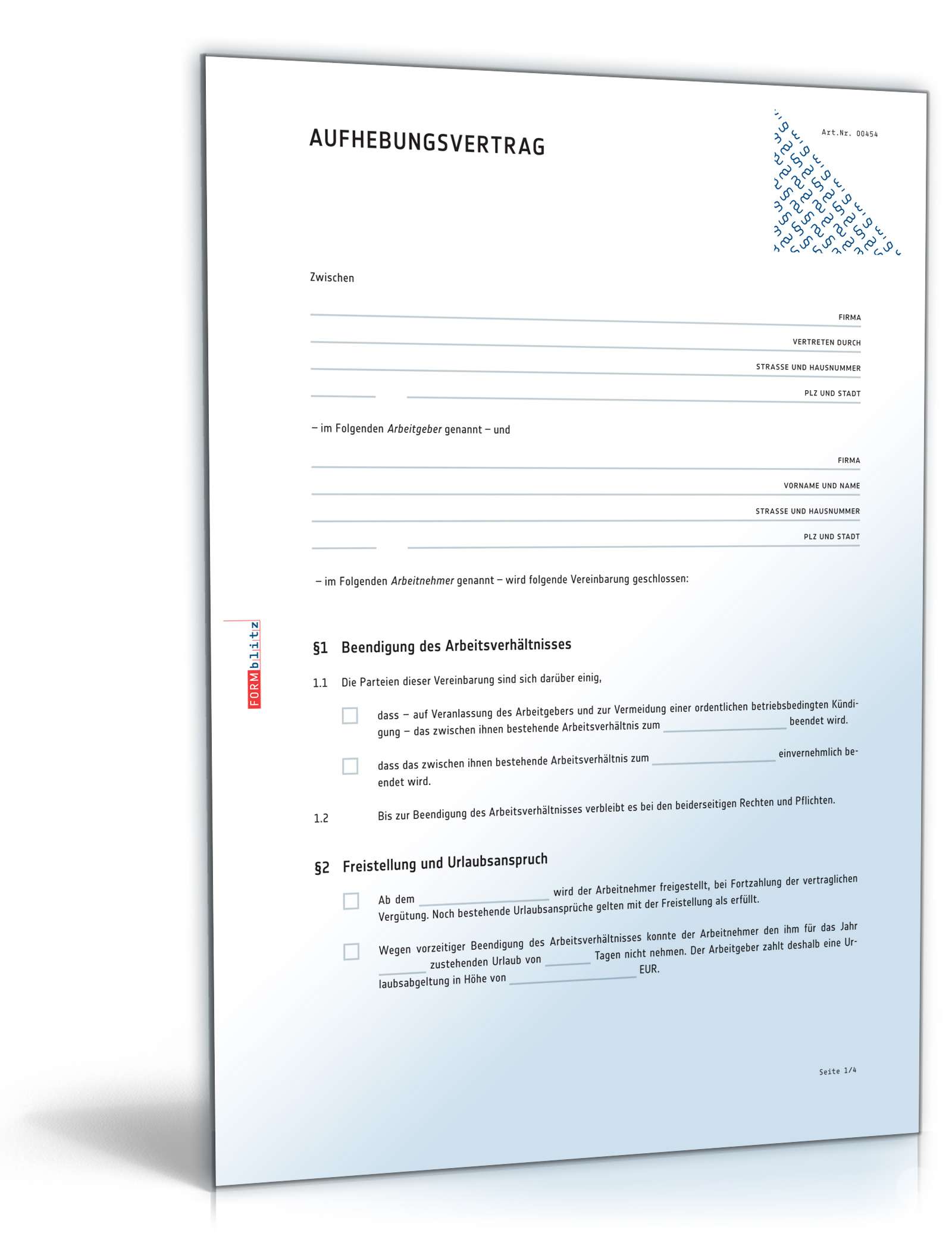 Aufhebungsvertrag Arbeitsverhältnis Rentenzugangsalter PDF