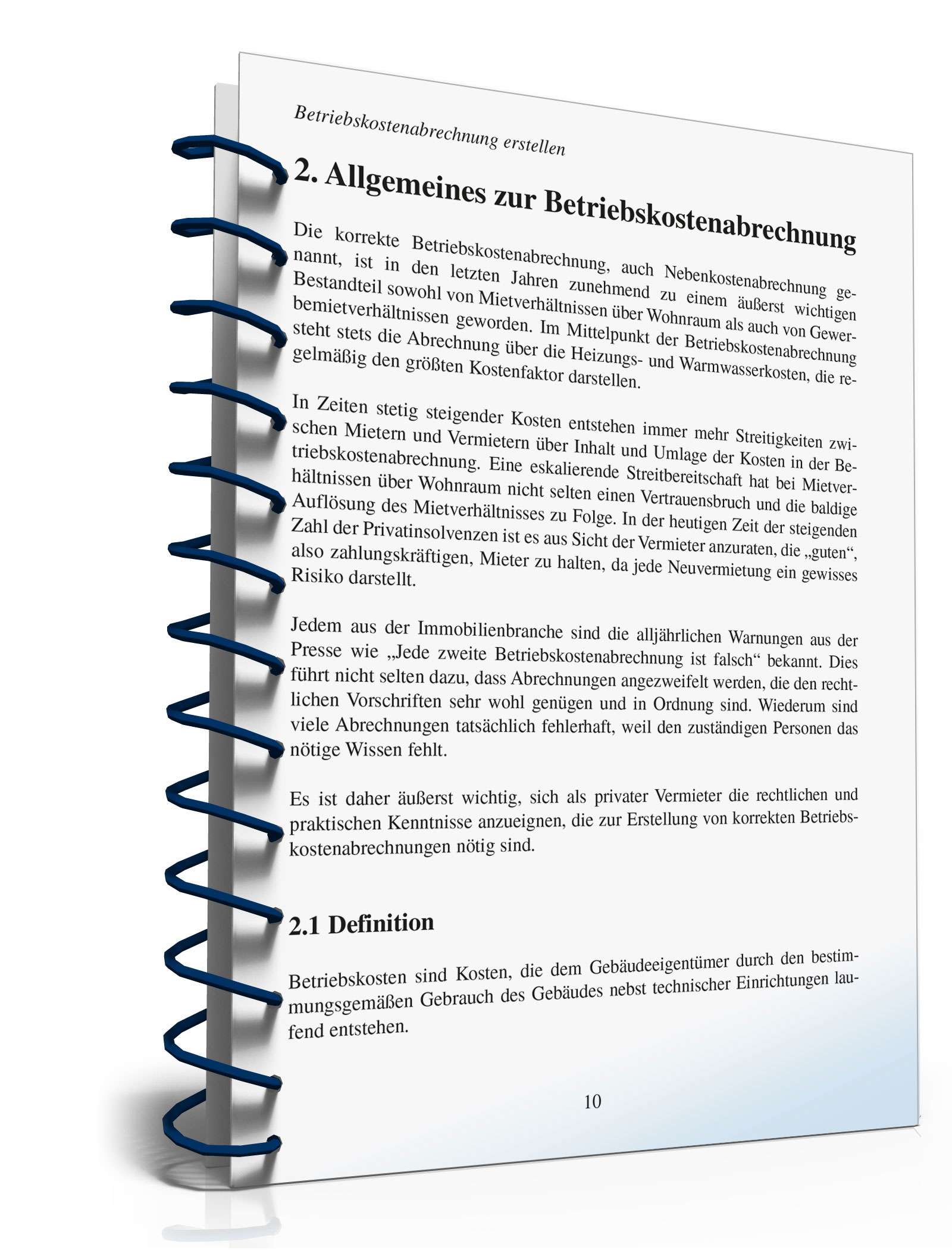 Ratgeber Betriebskostenabrechnung PDF. Seite: 10