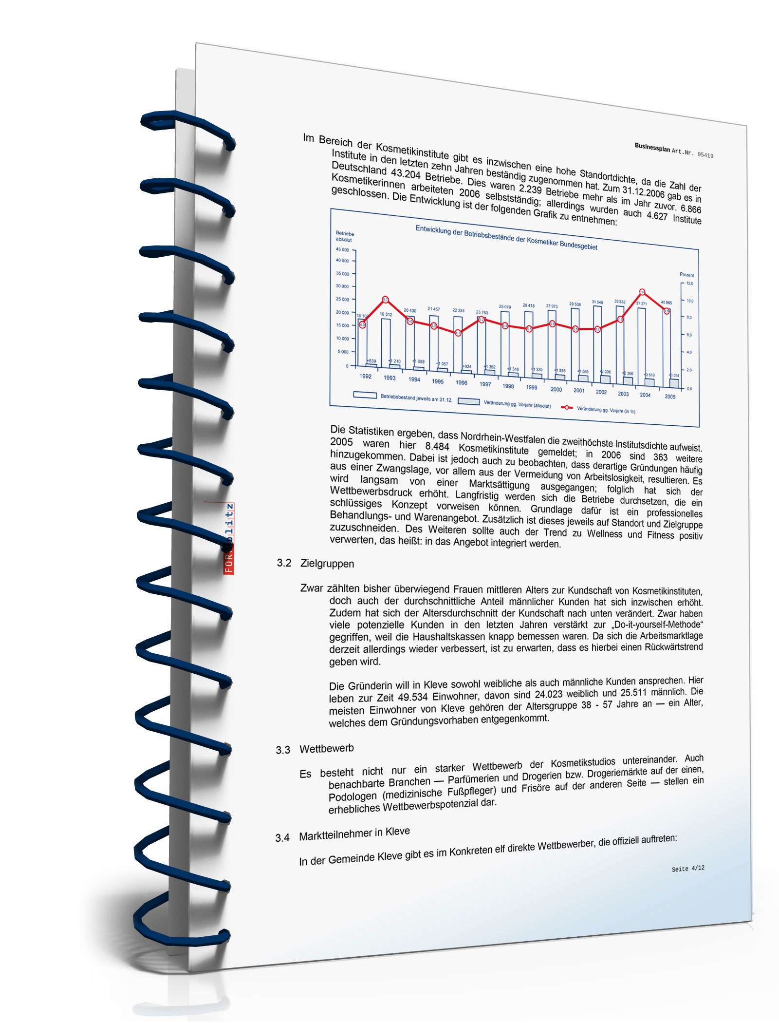 Businessplan Kosmetikstudio Excel. Seite: 8