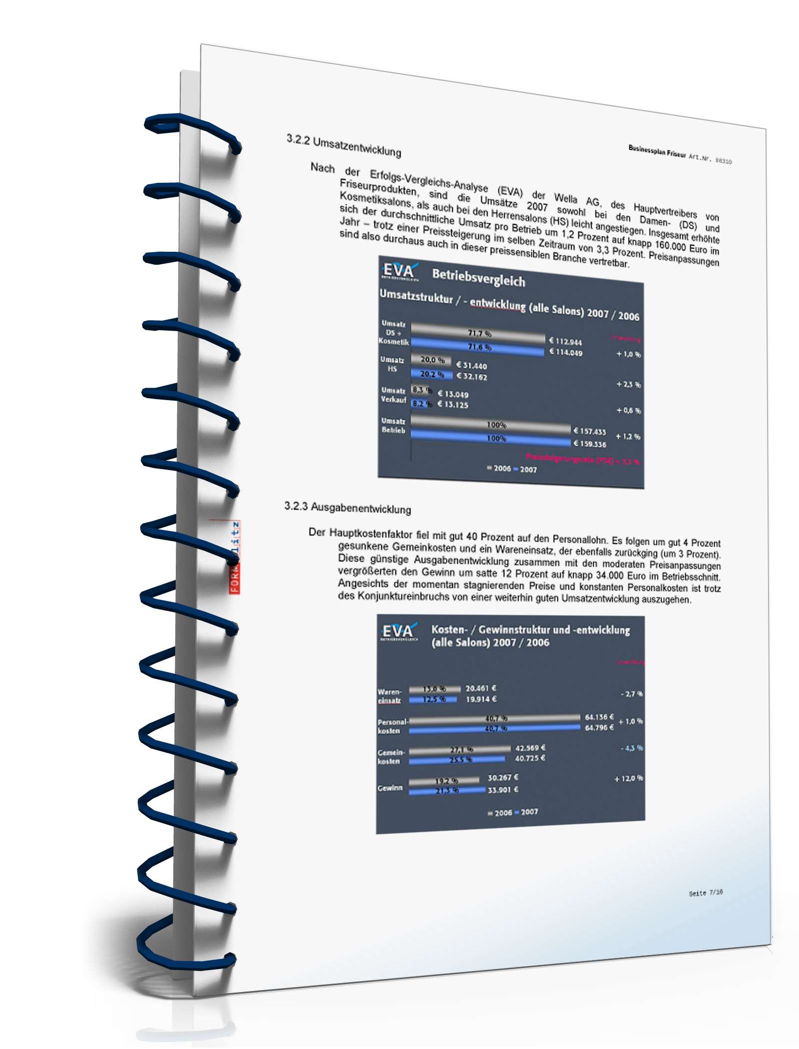 Businessplan Friseursalon Excel. Seite: 11