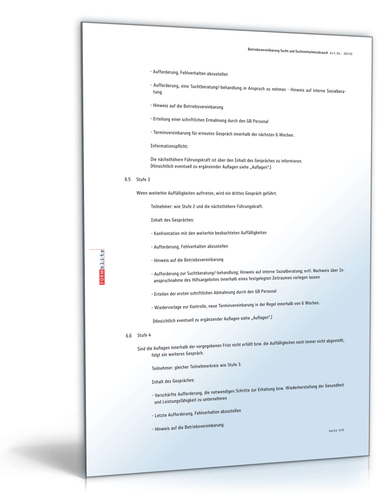 Betriebsvereinbarung Sucht und Suchtmittelmissbrauch PDF. Seite: 5