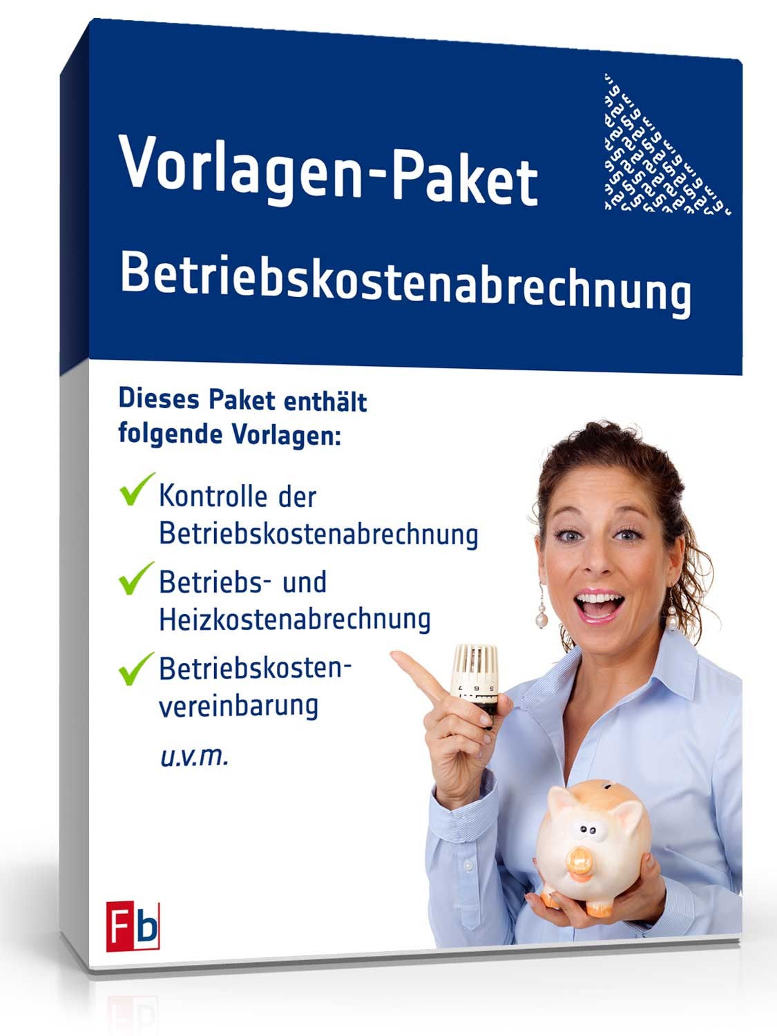 Vorlagen-Paket Betriebskostenabrechnung Excel