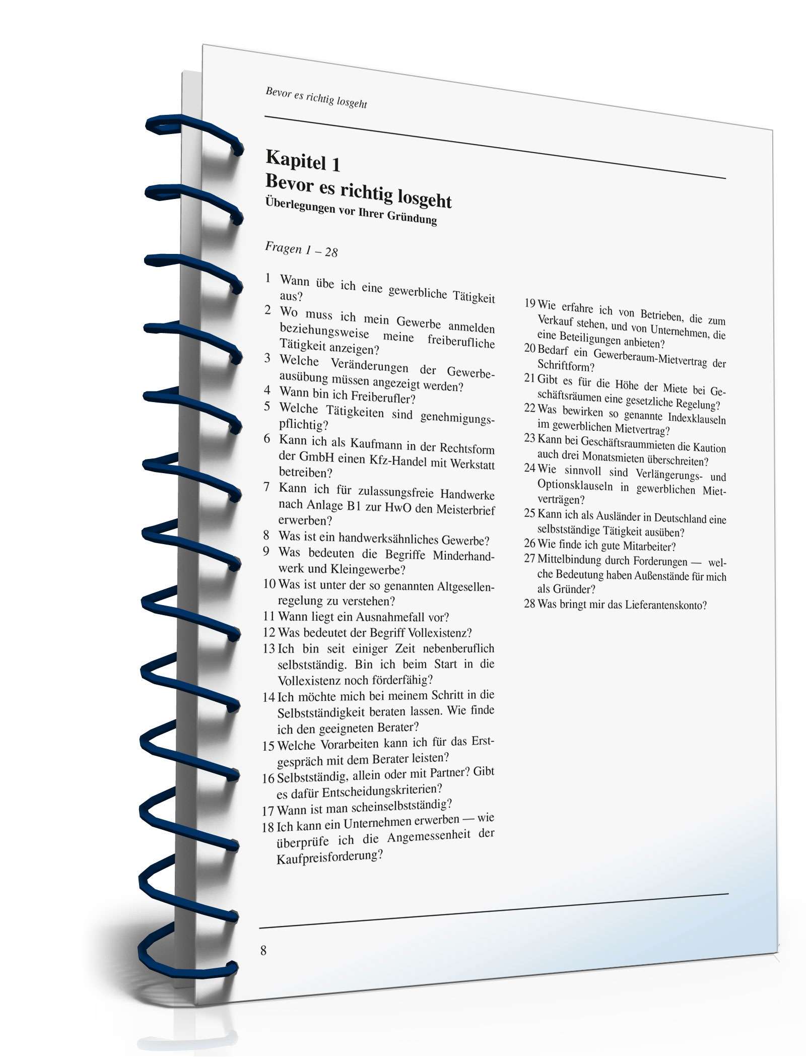 Ratgeber Unternehmensgründung PDF. Seite: 8