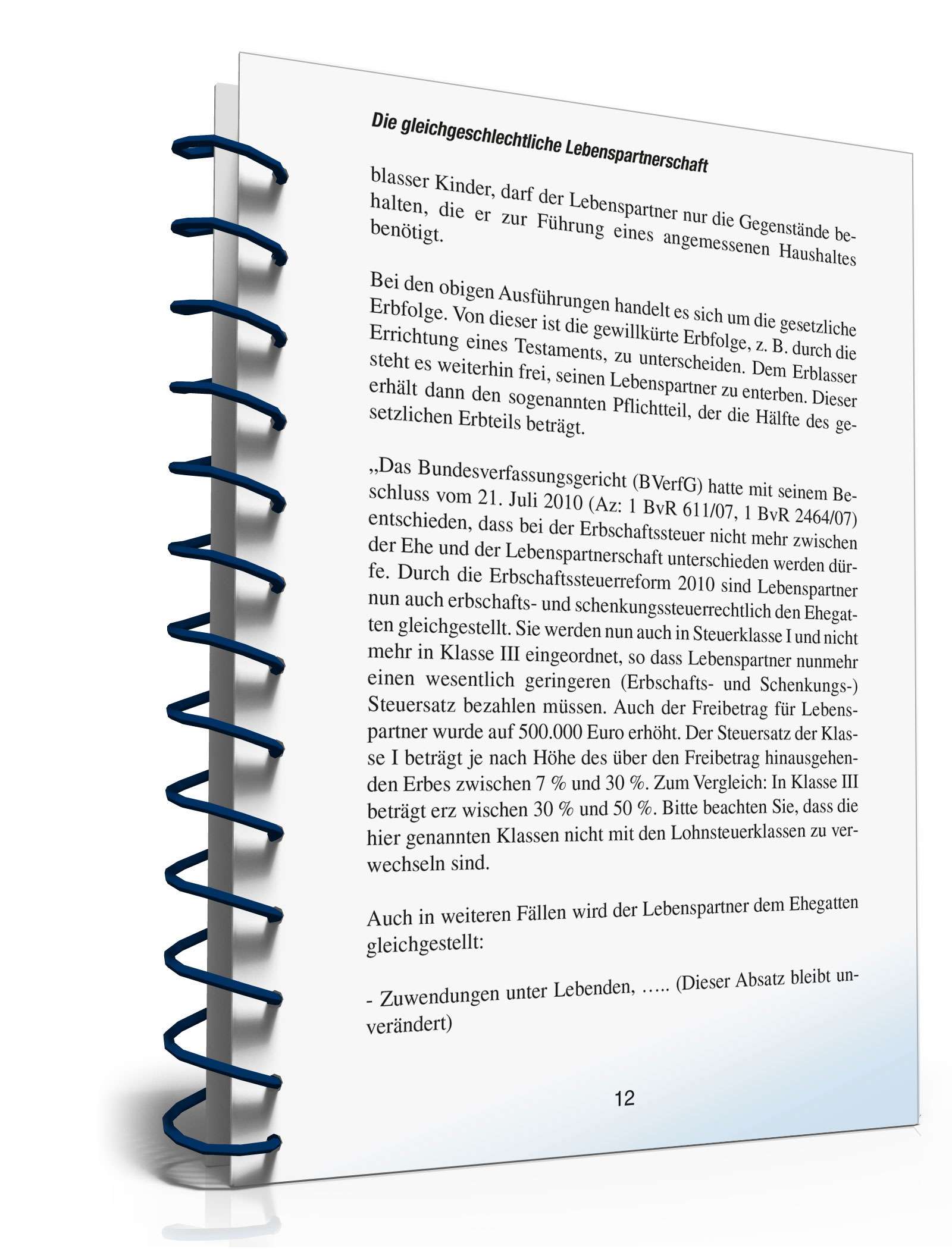 Ratgeber gleichgeschlechtliche Lebenspartnerschaft PDF. Seite: 12