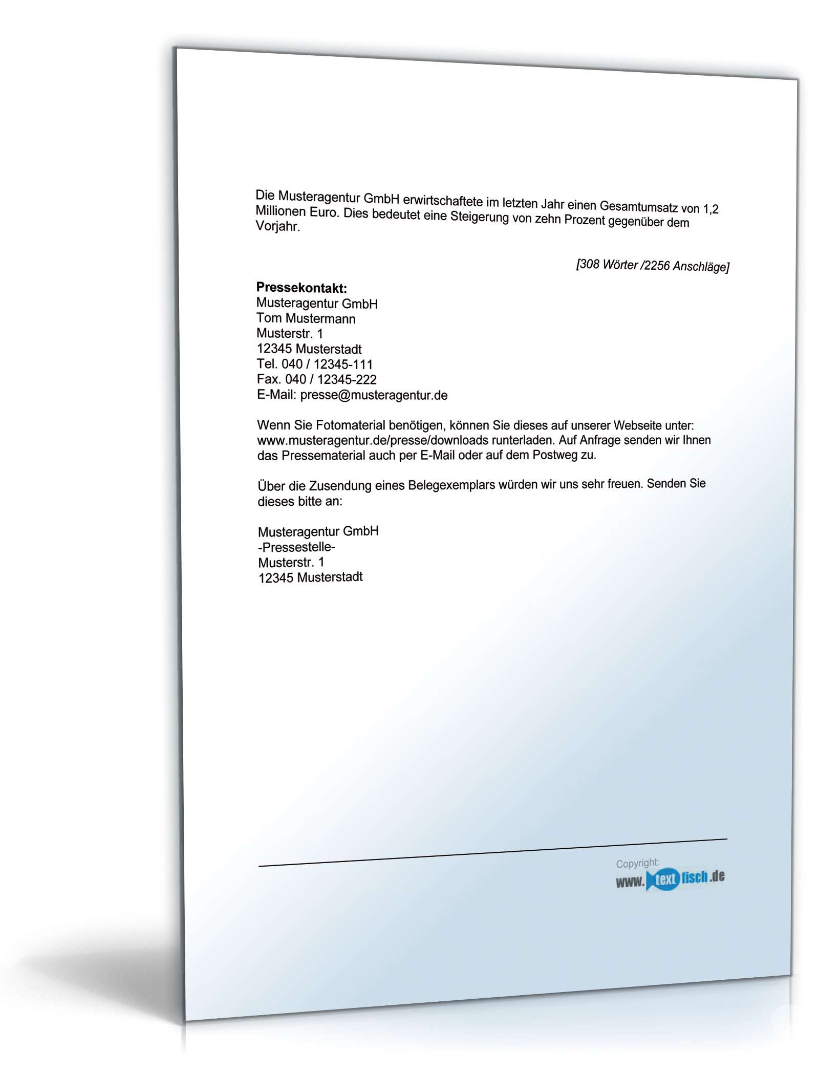 Pressemitteilung Firmenjubiläum Werbeagentur PDF. Seite: 2