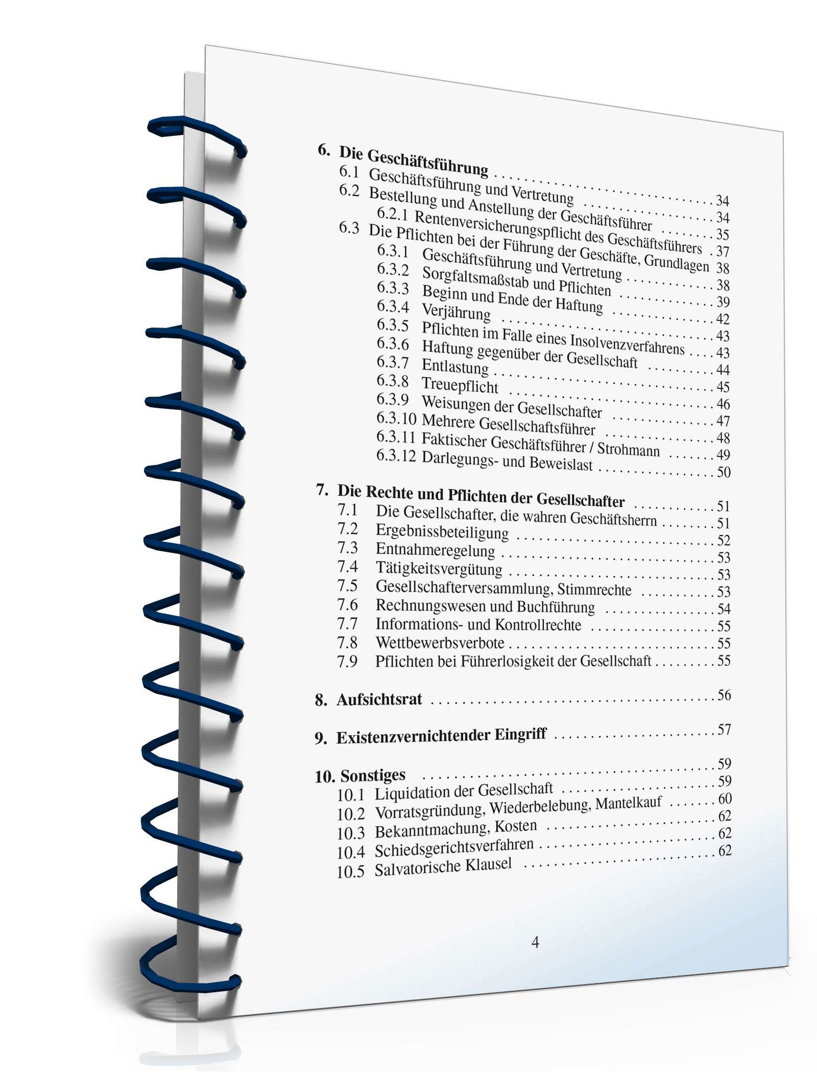 Ratgeber Gesellschaftsvertrag GmbH PDF. Seite: 4