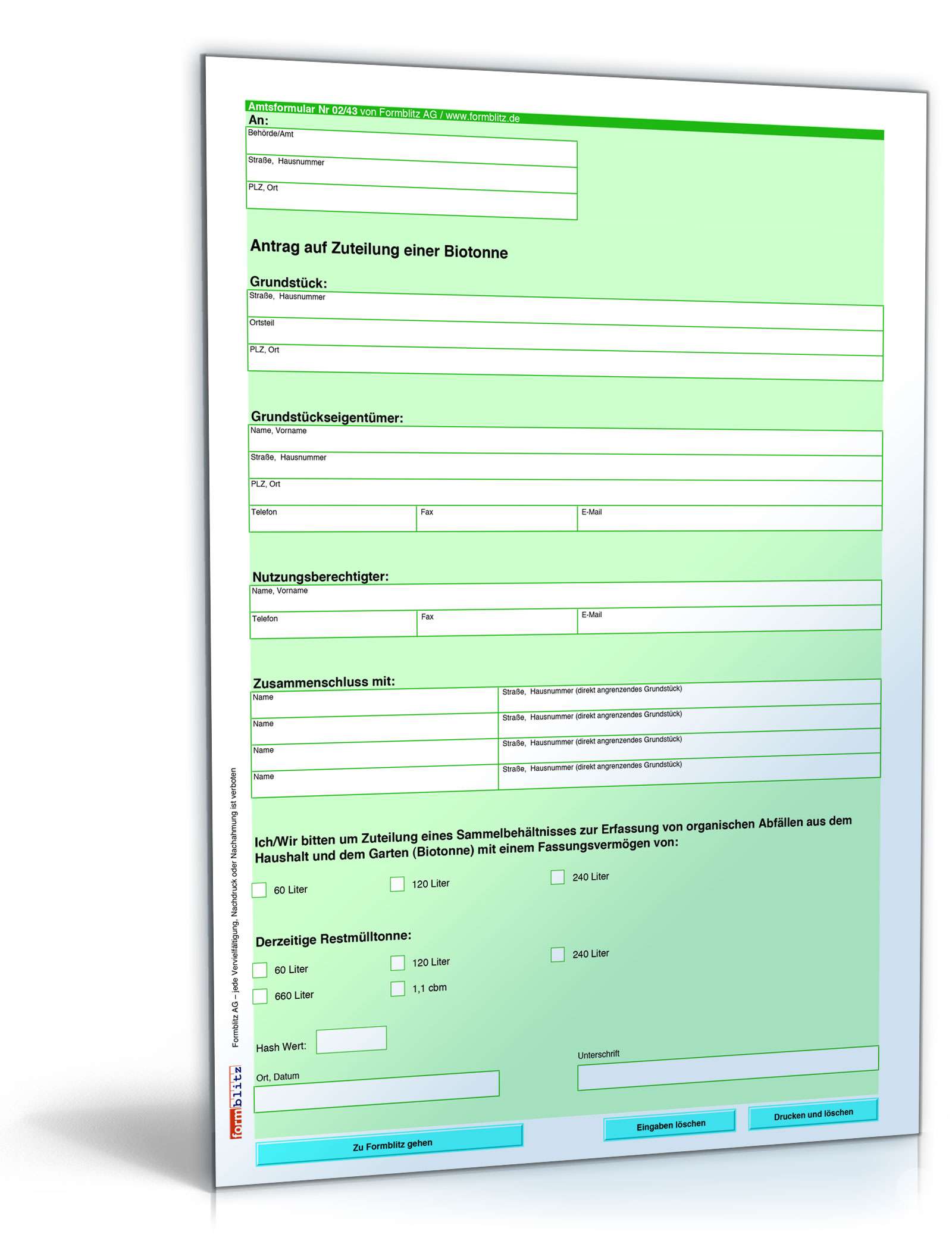 Antrag auf Zuteilung einer Biotonne PDF