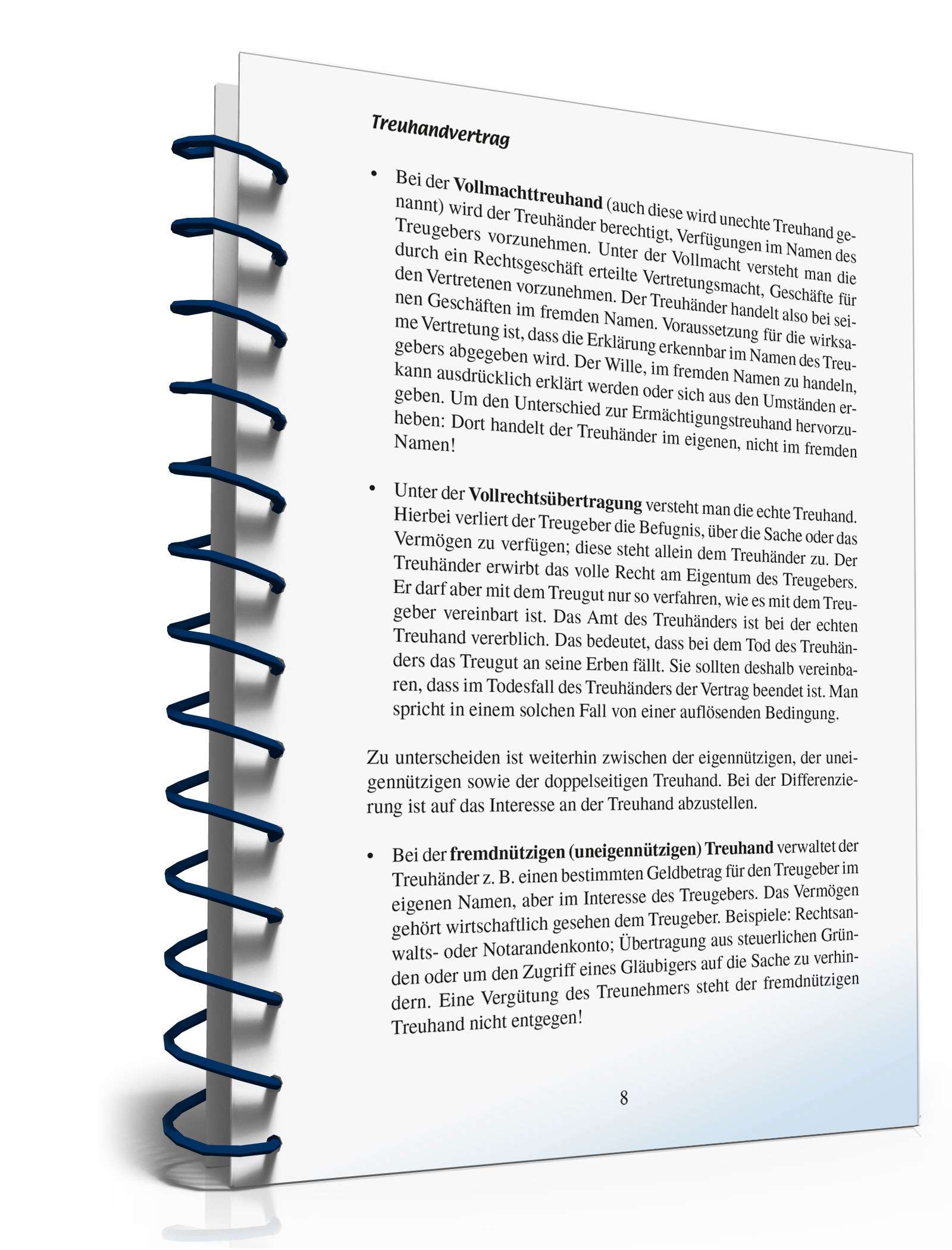 Der Treuhandvertrag PDF. Seite: 7