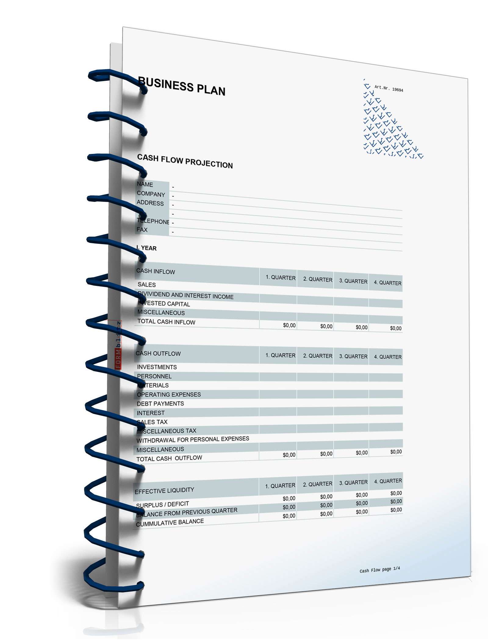 Businessplan auf Englisch Excel. Seite: 17