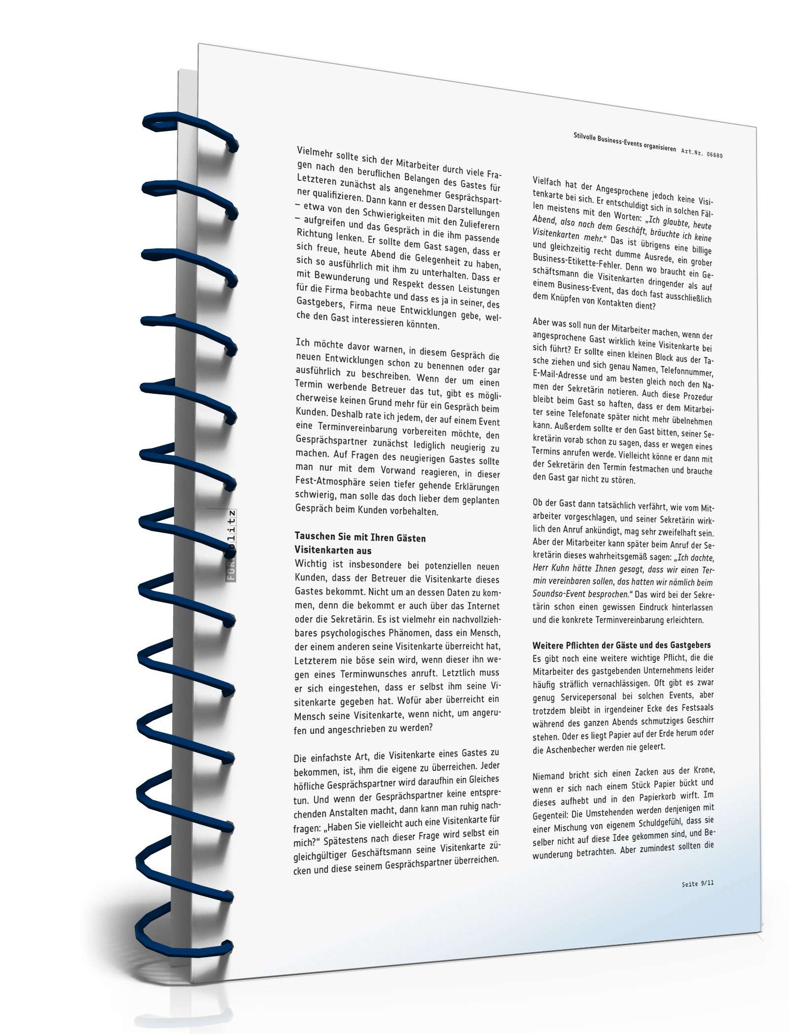 Ratgeber Organisation Business-Event  PDF. Seite: 10