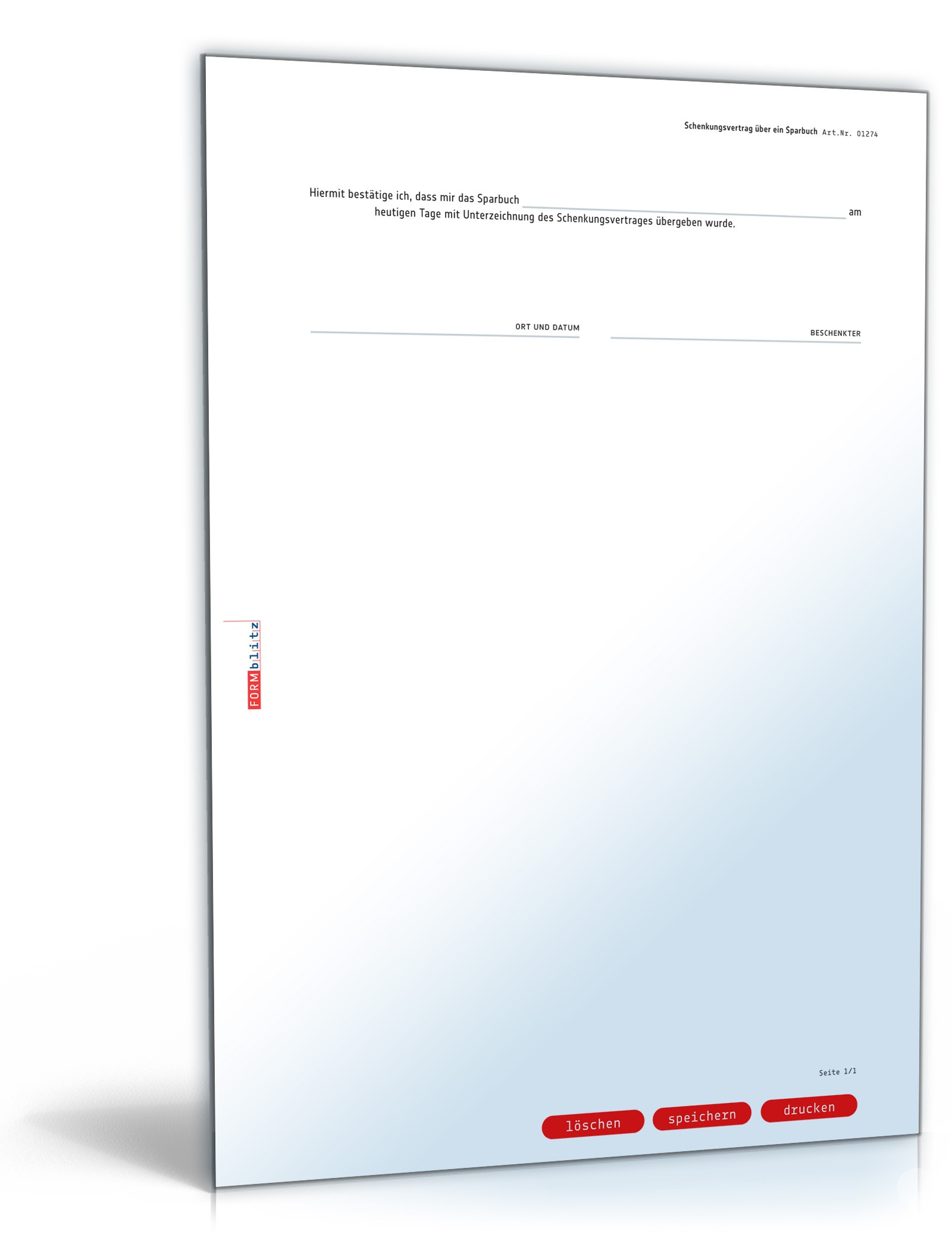 Schenkungsvertrag Sparbuch PDF. Seite: 4