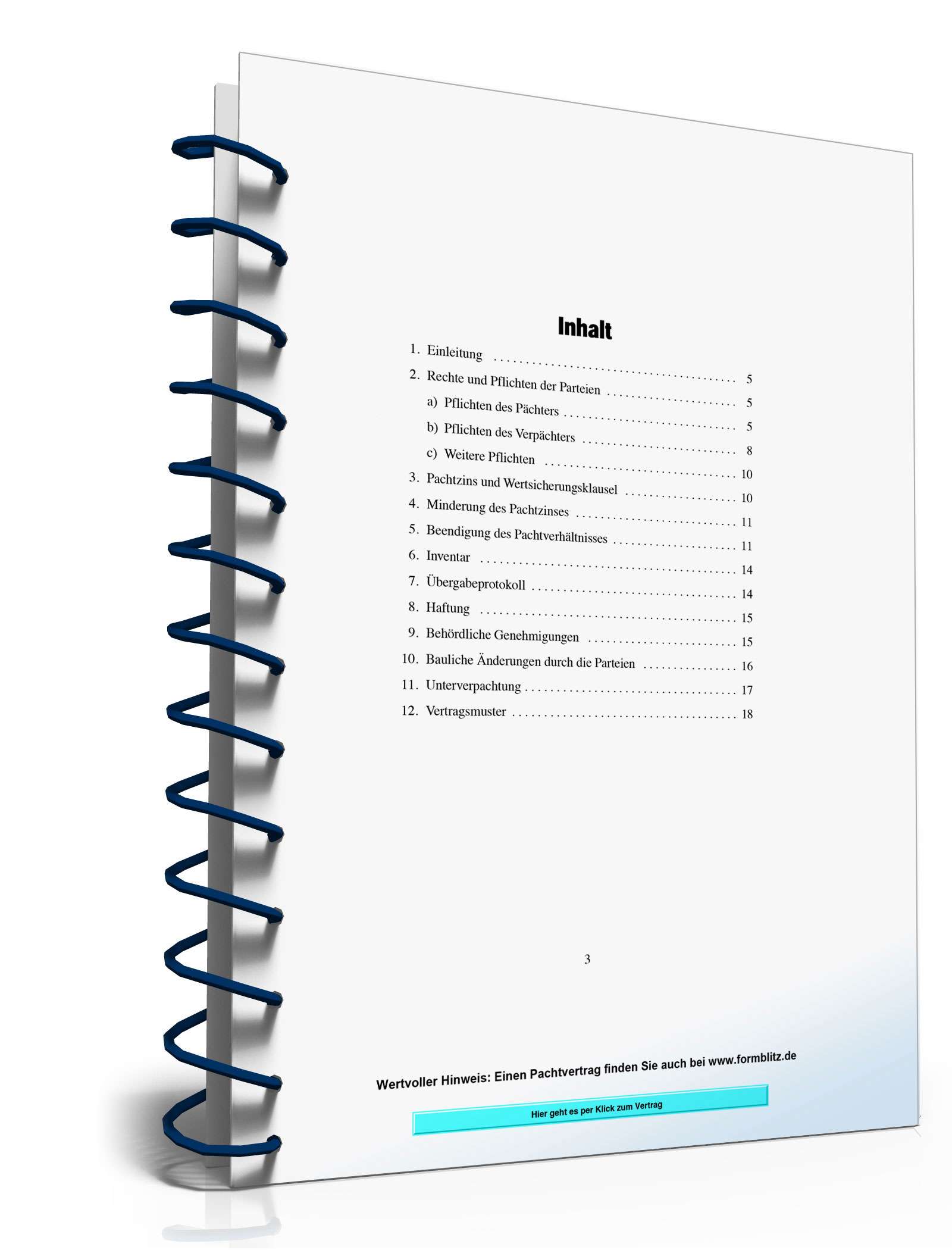 Ratgeber zum Gaststättenpachtvertrag  PDF. Seite: 3