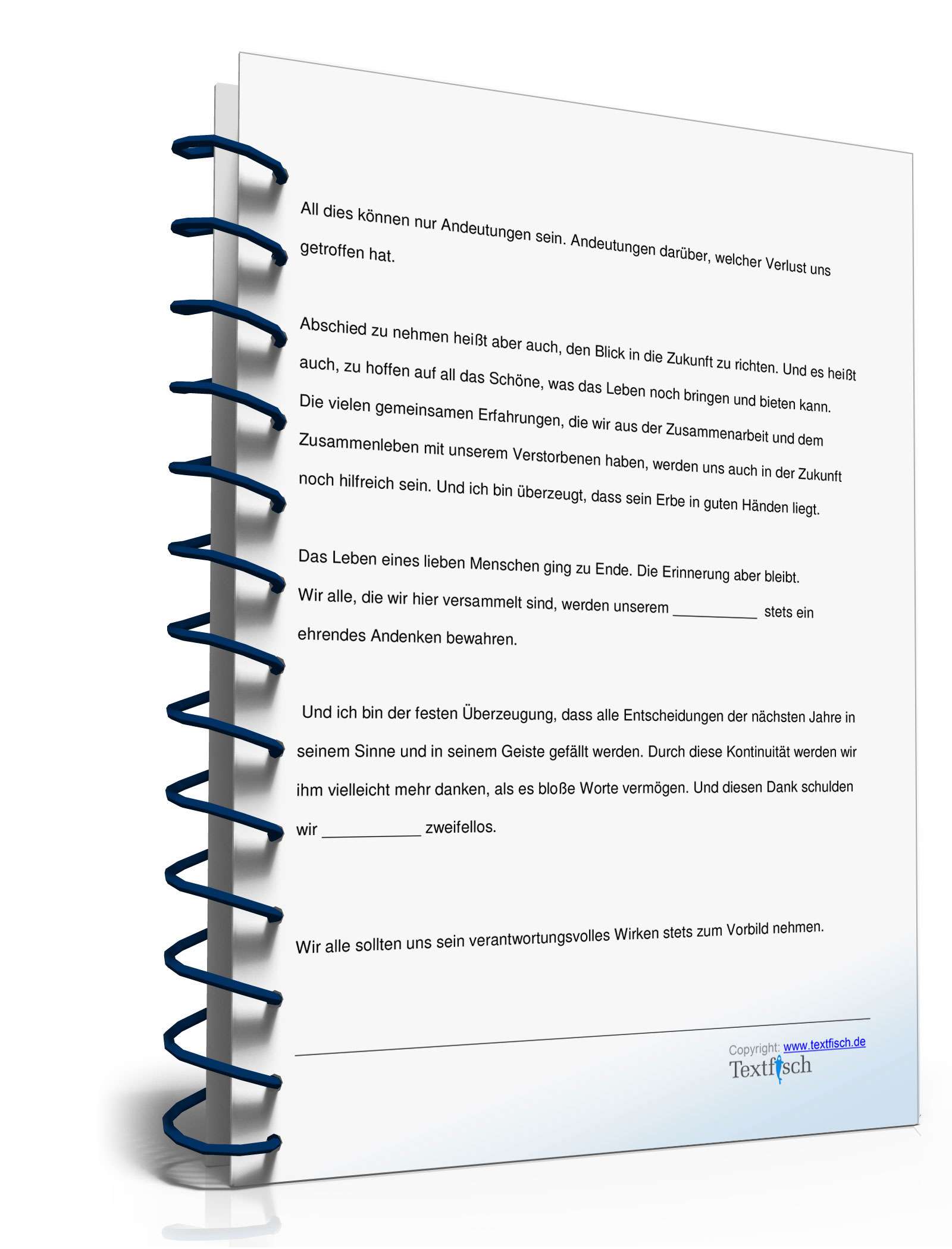 Trauerrede für einen verstorbenen Vorgesetzten PDF. Seite: 4