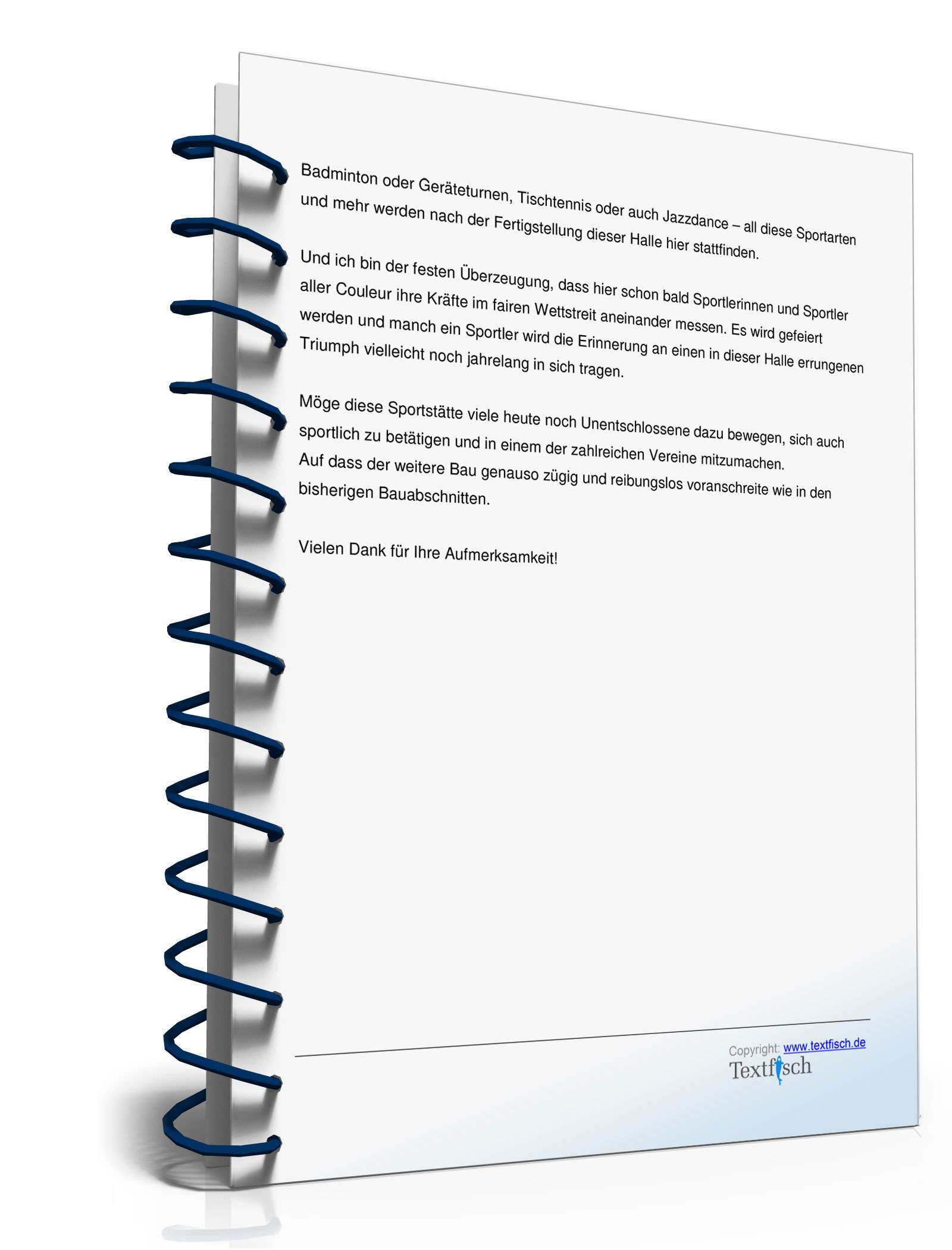 Rede für Richtfest einer Sporthalle  PDF. Seite: 4