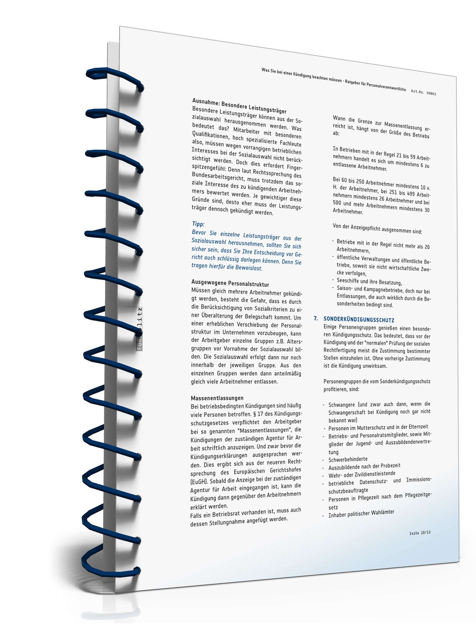 Was Sie bei einer Kündigung beachten müssen PDF. Seite: 11