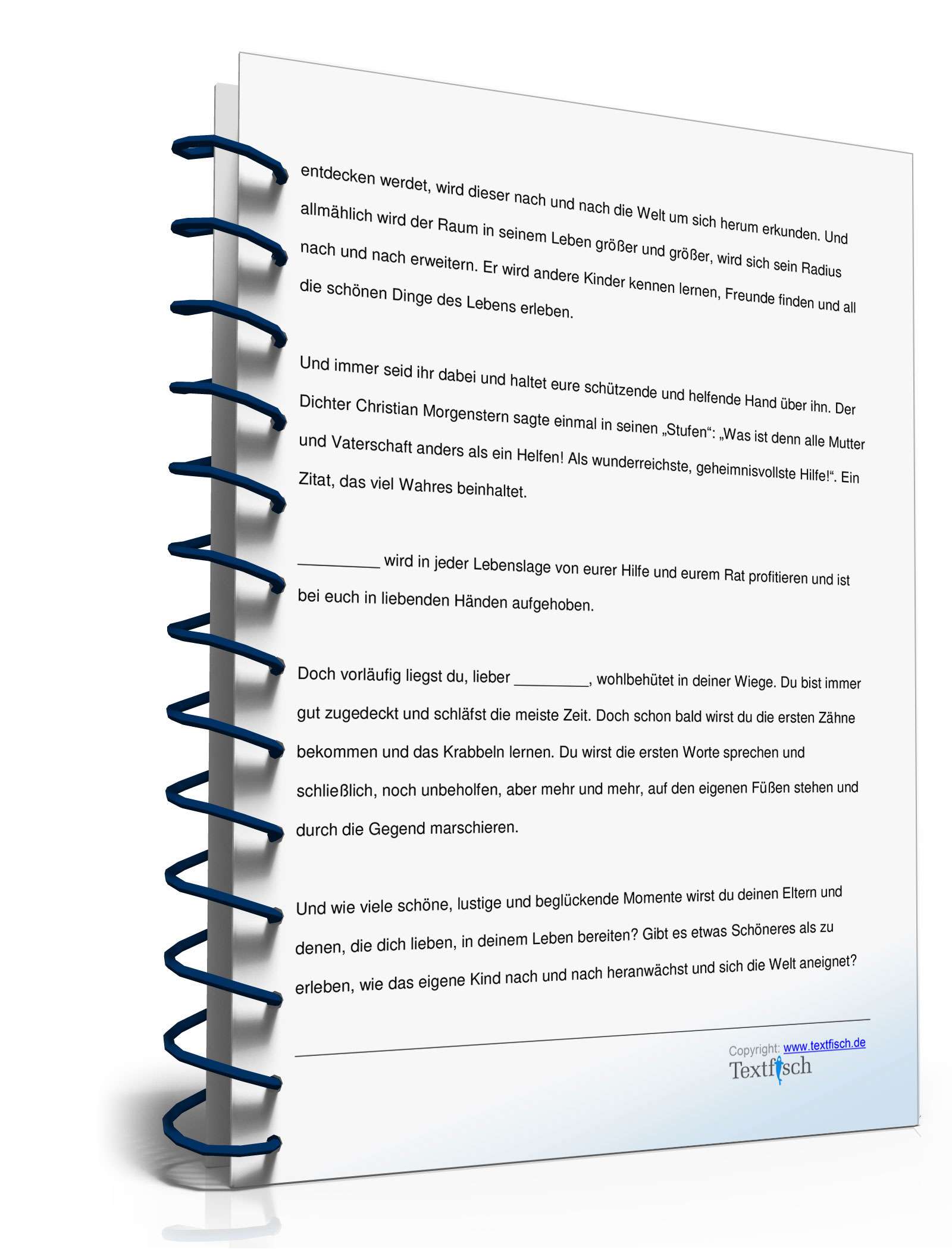 Taufrede für einen Jungen von Pate/Patin  PDF. Seite: 3