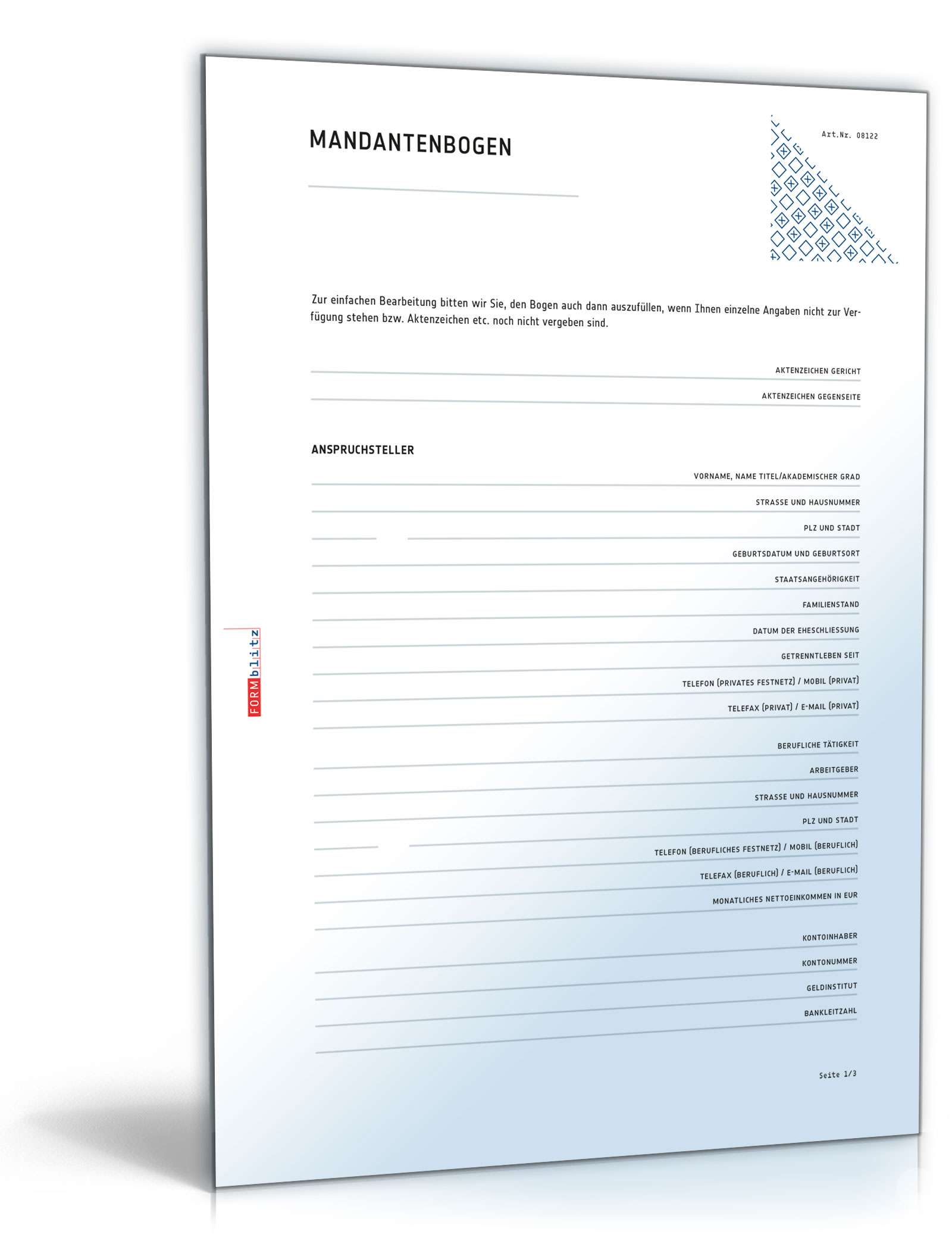 Mandantenbogen Ehe- und Familiensachen PDF