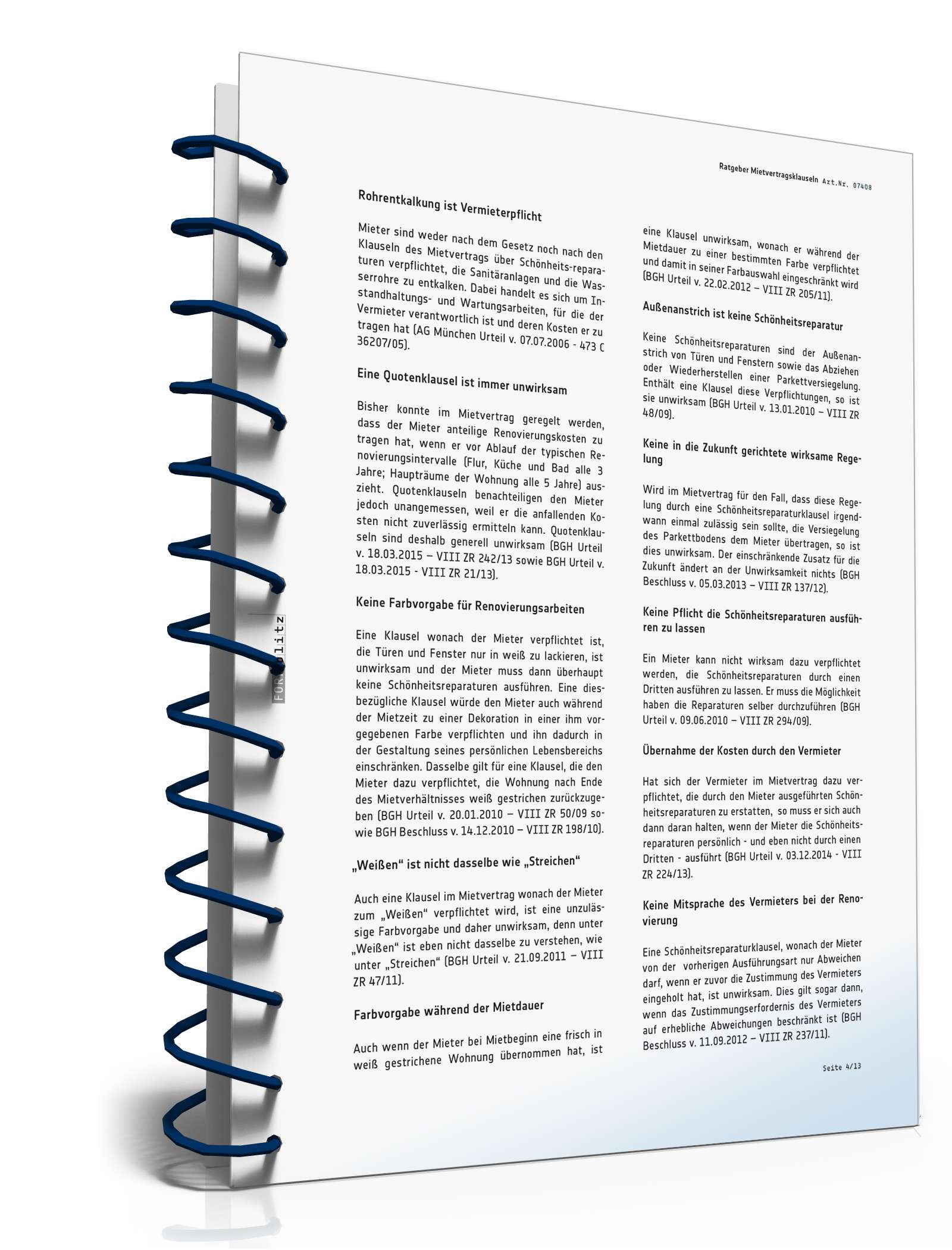 Ratgeber Mietvertragsklauseln  PDF. Seite: 5